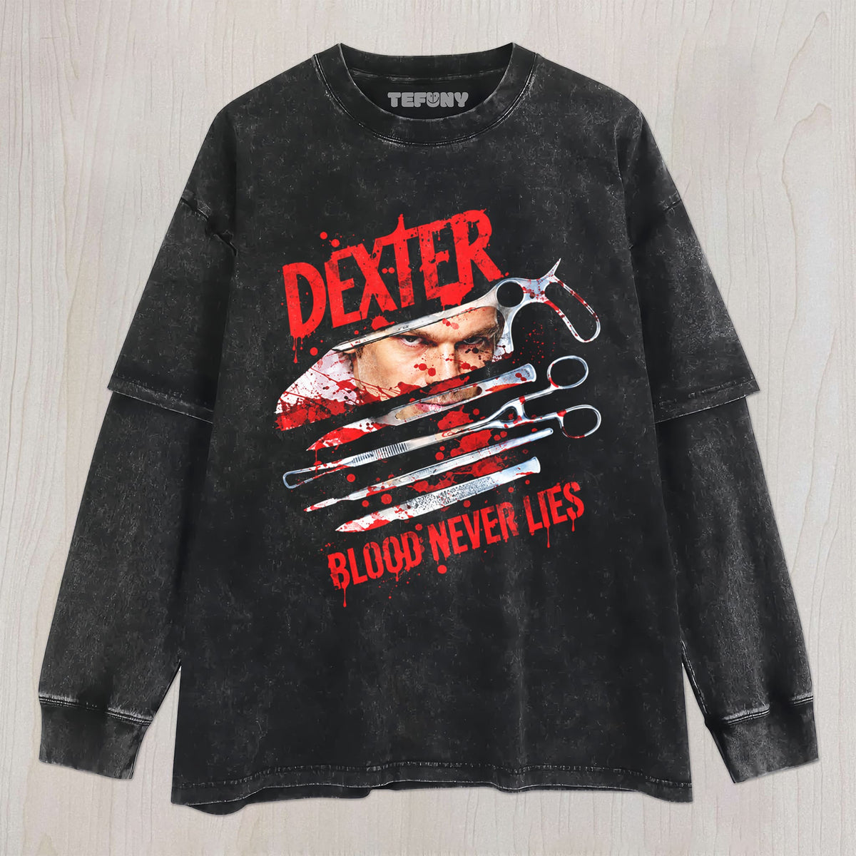 DEXTER V10 UNISEX TEE, TANK TOP, LAYERED LS, SWEATSHIRT & HOODIE