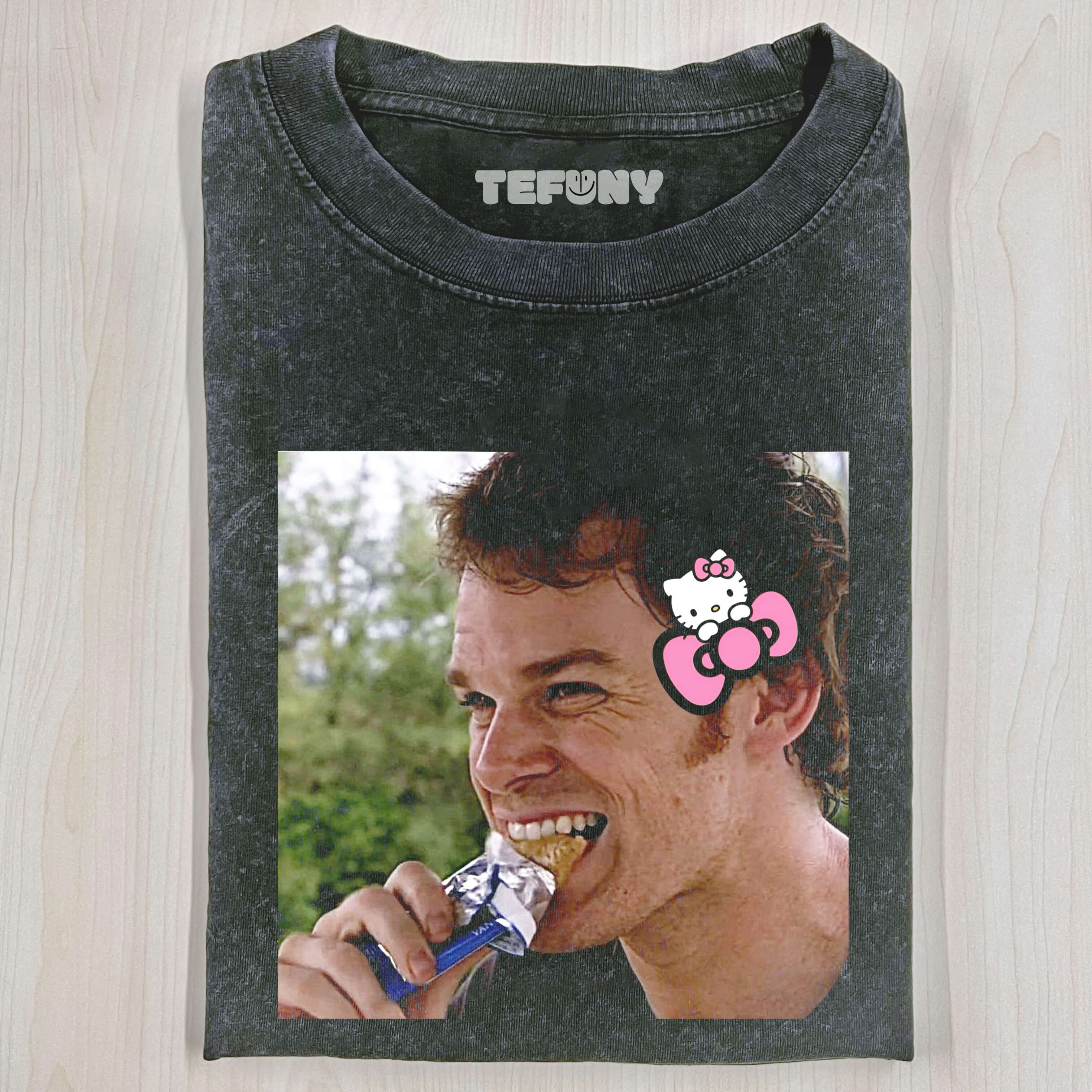 DEXTER MORGAN EATING A COOKIE T-SHIRT