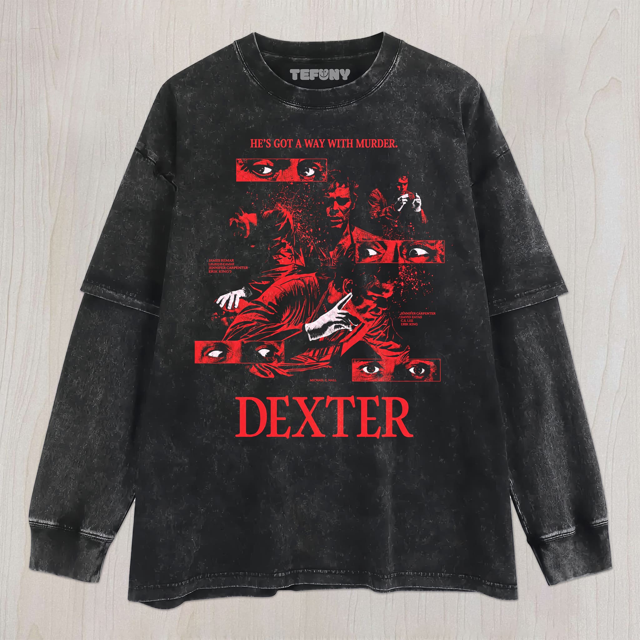 DEXTER N2 UNISEX TEE, TANK TOP, LAYERED LS, SWEATSHIRT & HOODIE