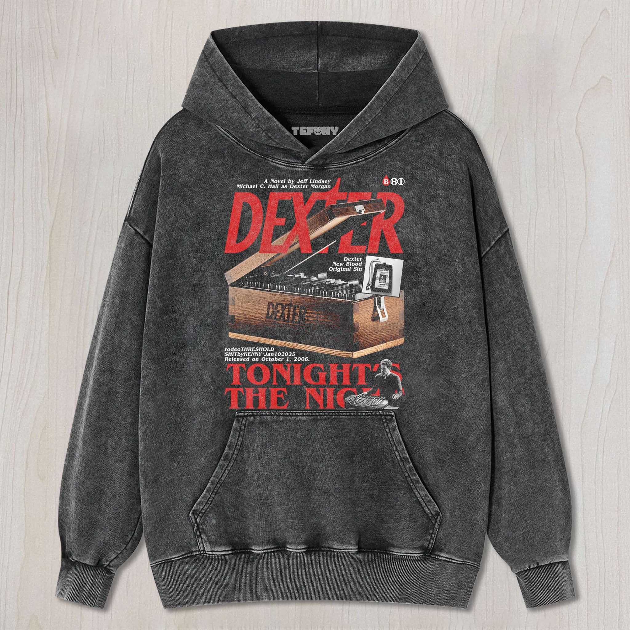 DEXTER N3 UNISEX TEE, TANK TOP, LAYERED LS, SWEATSHIRT & HOODIE