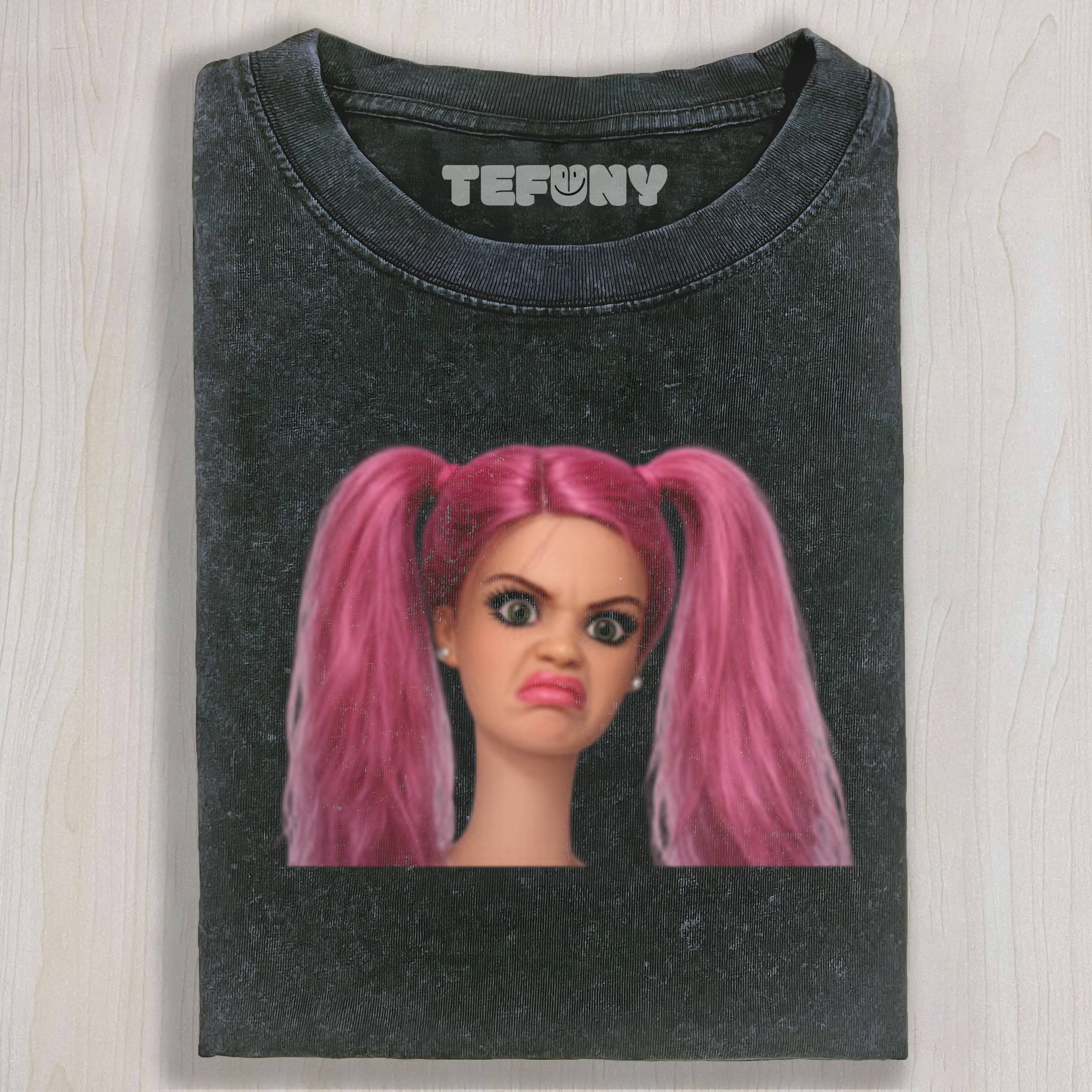 DISGUSTED DOLL FACE MEME UNISEX TEE, TANK TOP, LAYERED LS, SWEATSHIRT & HOODIE
