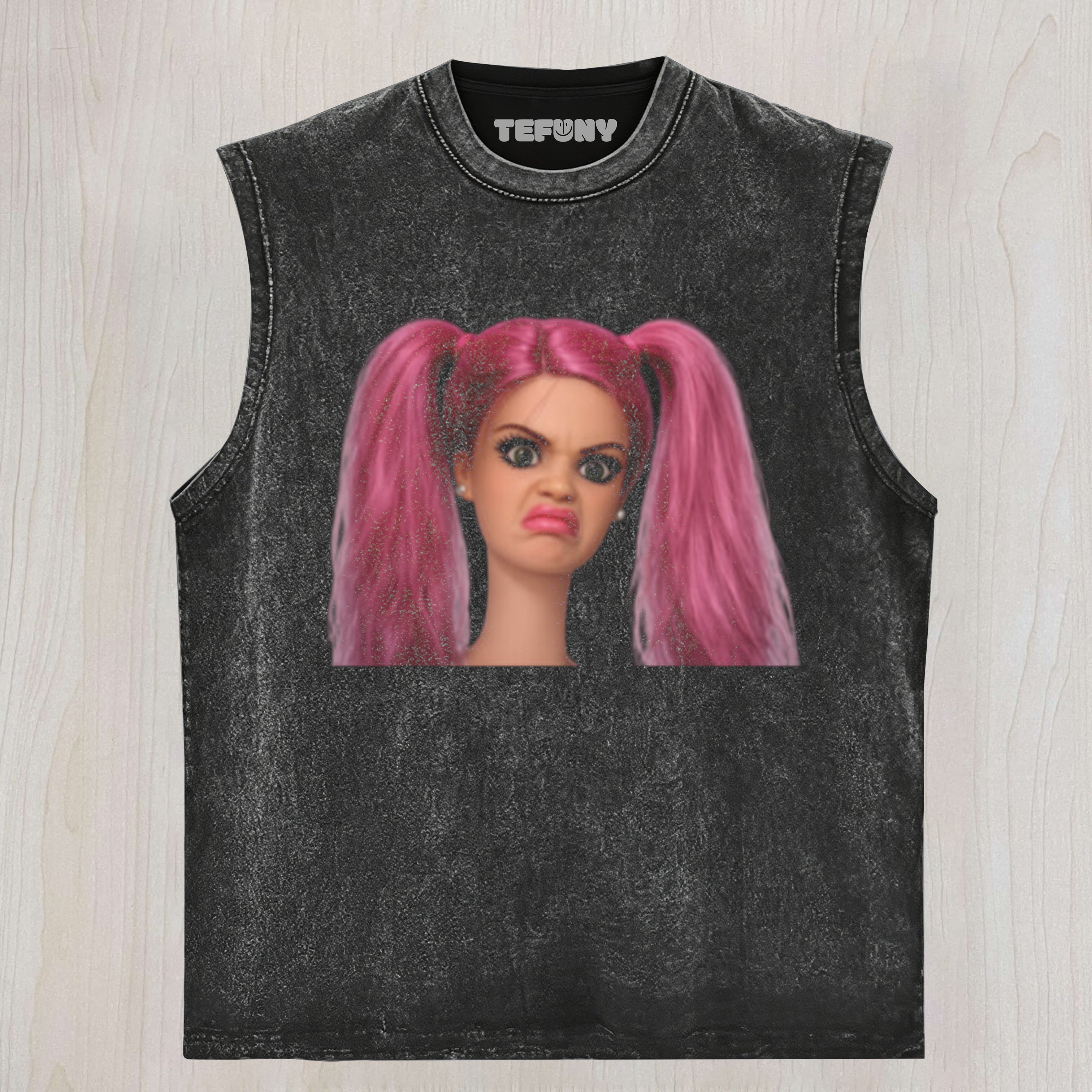 DISGUSTED DOLL FACE MEME UNISEX TEE, TANK TOP, LAYERED LS, SWEATSHIRT & HOODIE