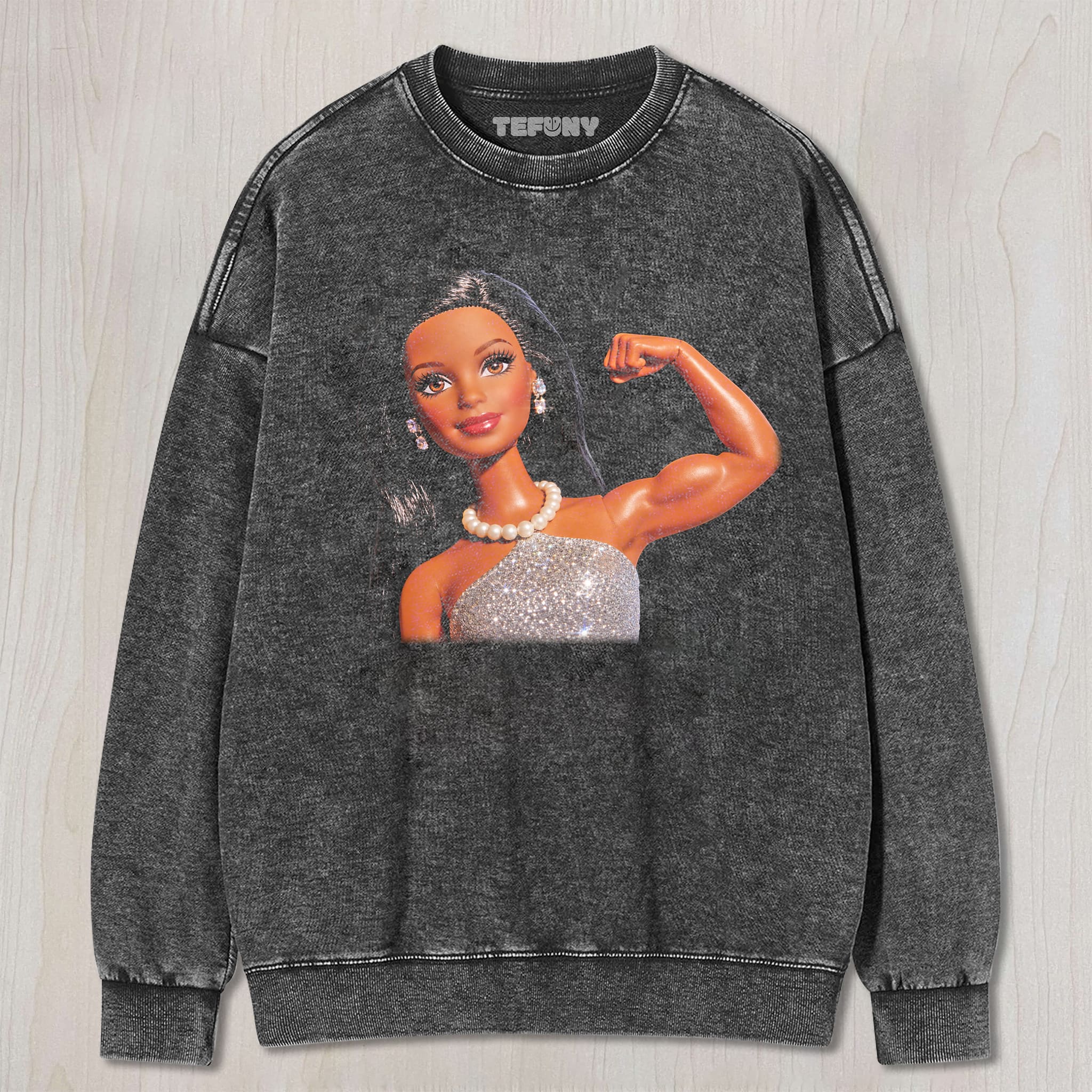 DISTRESSED DOLL MEME V12 UNISEX TEE, TANK TOP, LAYERED LS, SWEATSHIRT & HOODIE