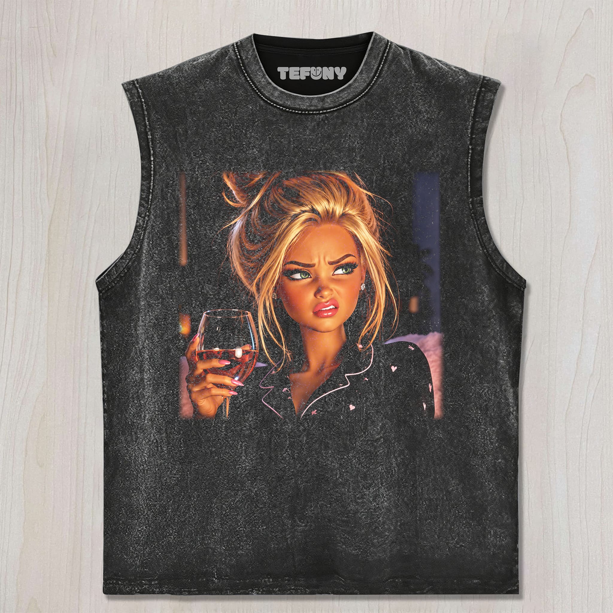 DISTRESSED DOLL MEME V13 UNISEX TEE, TANK TOP, LAYERED LS, SWEATSHIRT & HOODIE