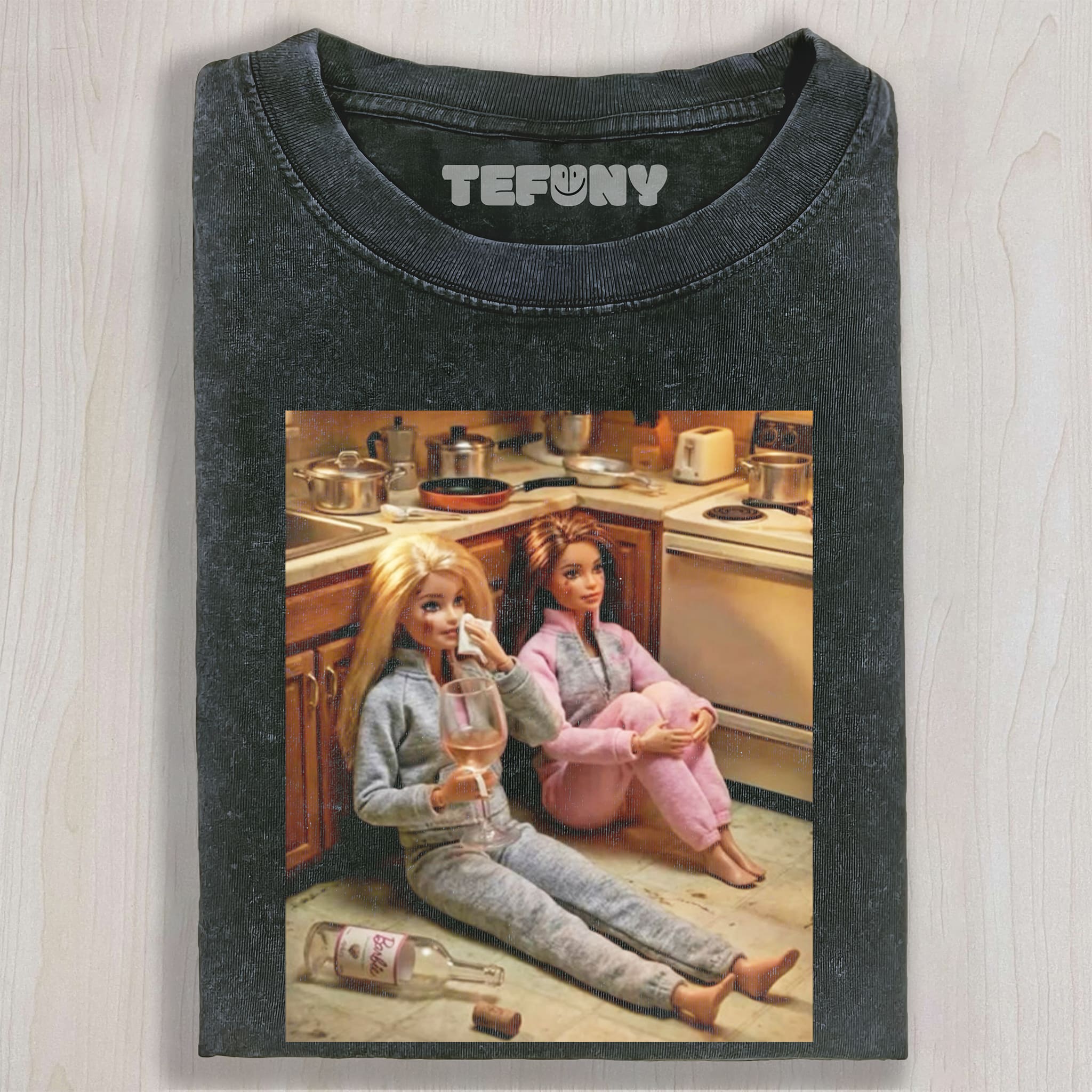 DISTRESSED DOLL MEME V14 UNISEX TEE, TANK TOP, LAYERED LS, SWEATSHIRT & HOODIE