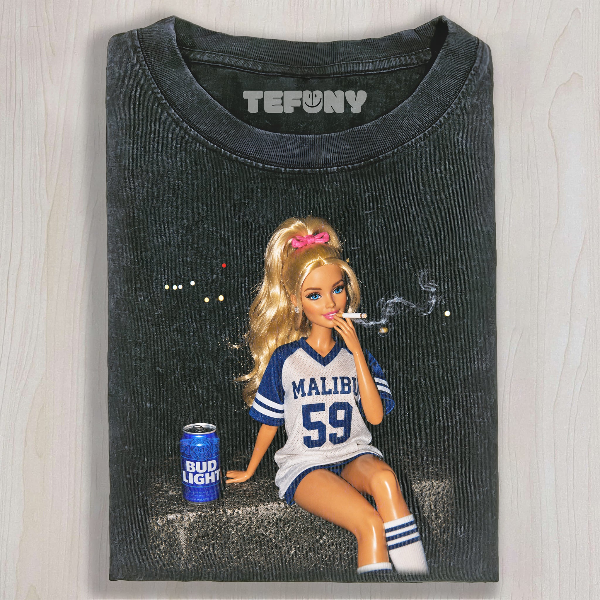 DISTRESSED DOLL MEME V16 UNISEX TEE, TANK TOP, LAYERED LS, SWEATSHIRT & HOODIE
