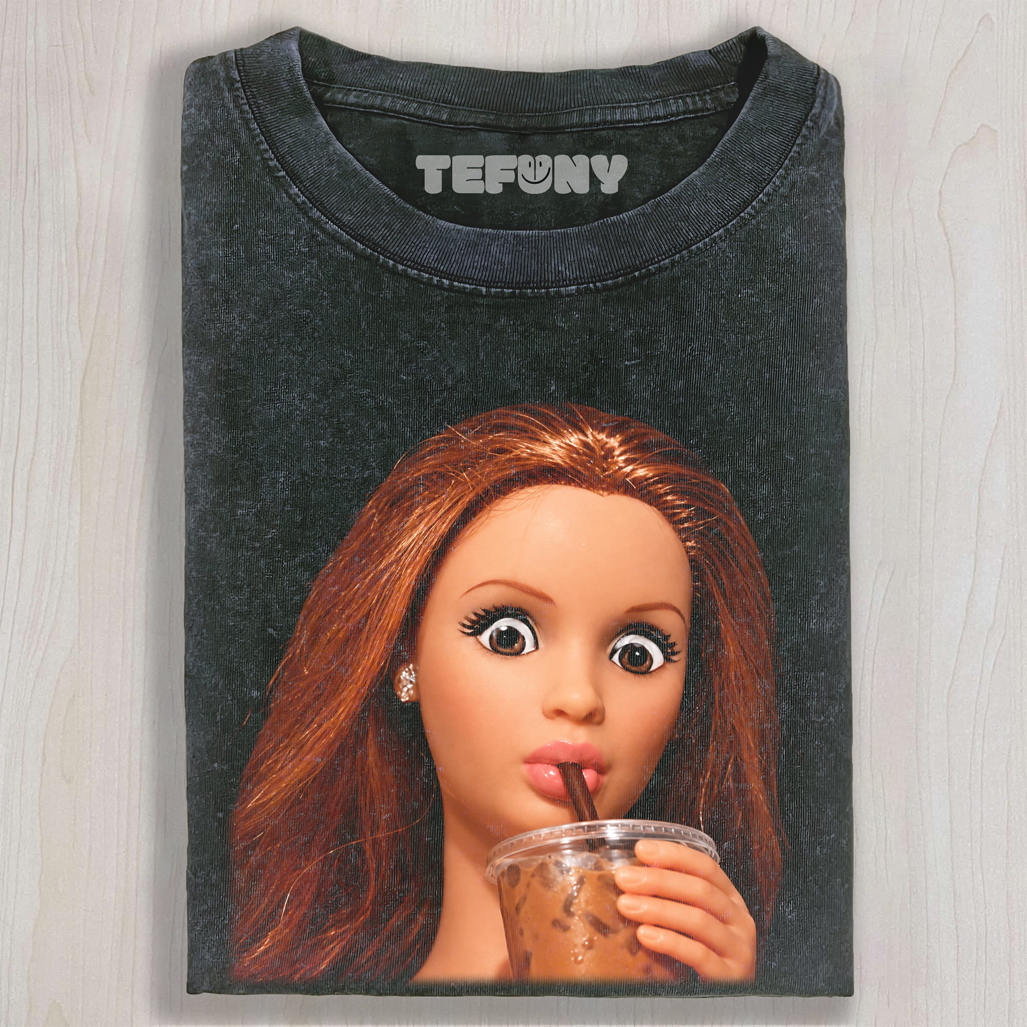 DISTRESSED DOLL MEME V20 UNISEX TEE, TANK TOP, LAYERED LS, SWEATSHIRT & HOODIE