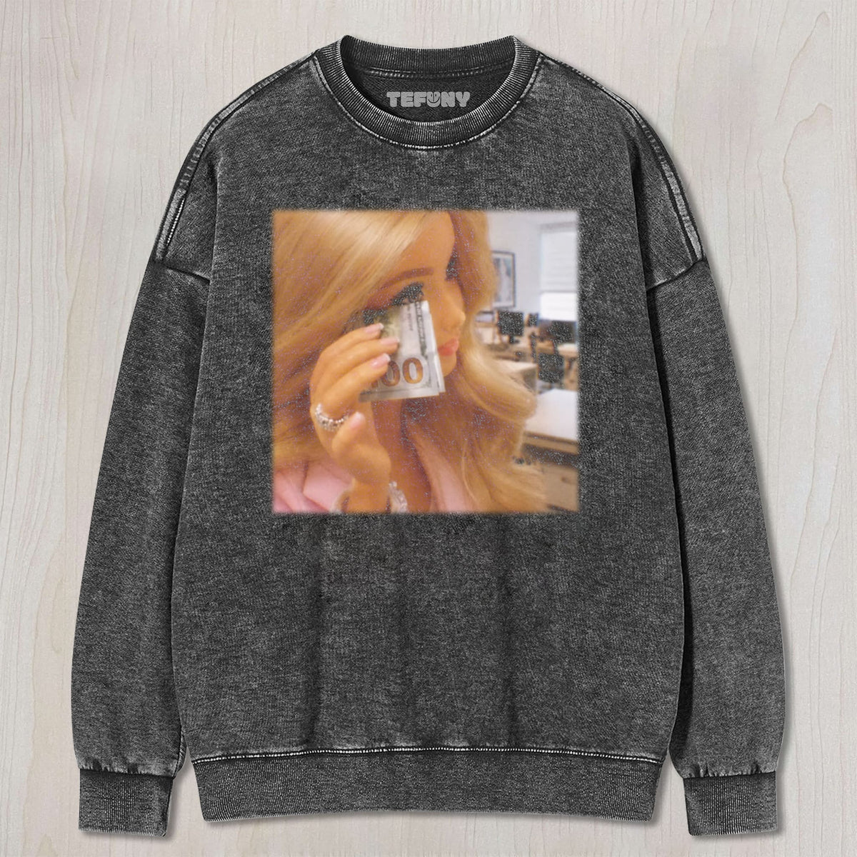 DISTRESSED DOLL MEME V21 UNISEX TEE, TANK TOP, LAYERED LS, SWEATSHIRT & HOODIE