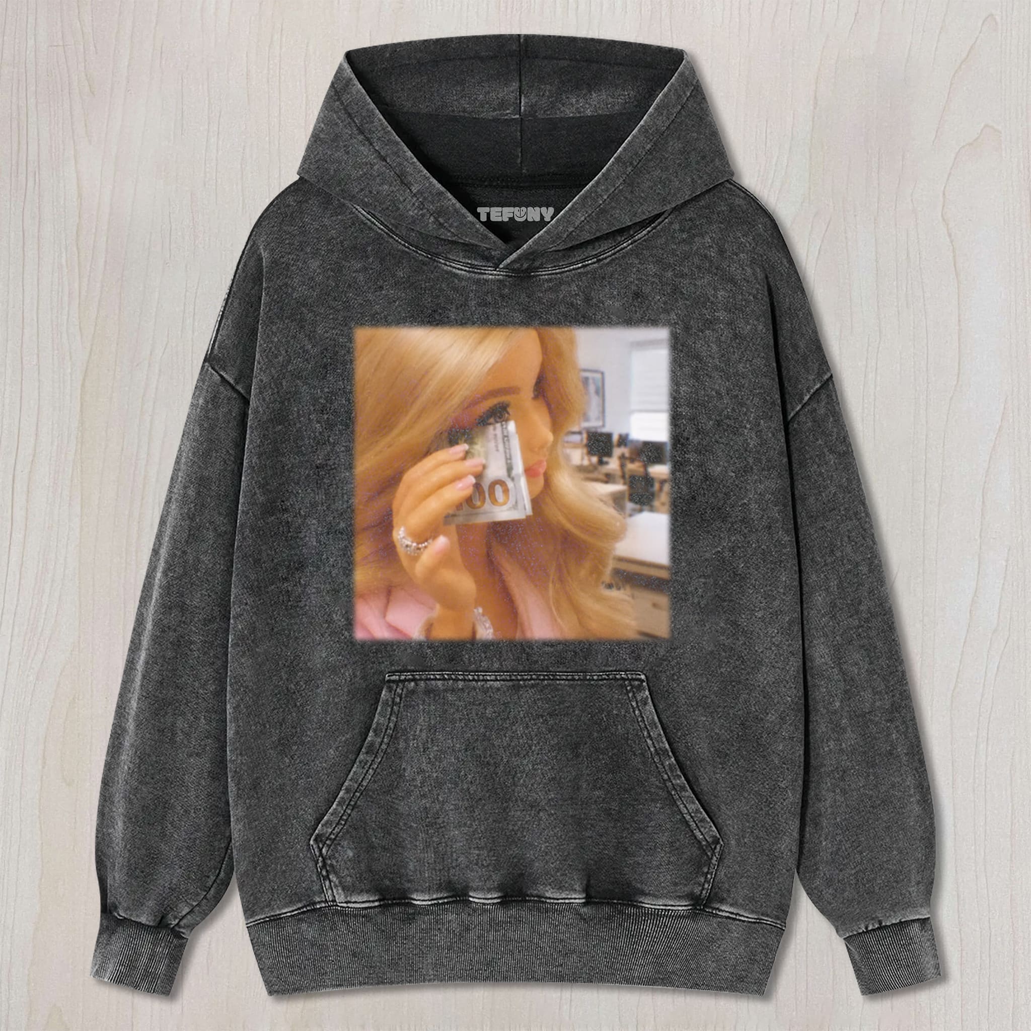 DISTRESSED DOLL MEME V21 UNISEX TEE, TANK TOP, LAYERED LS, SWEATSHIRT & HOODIE
