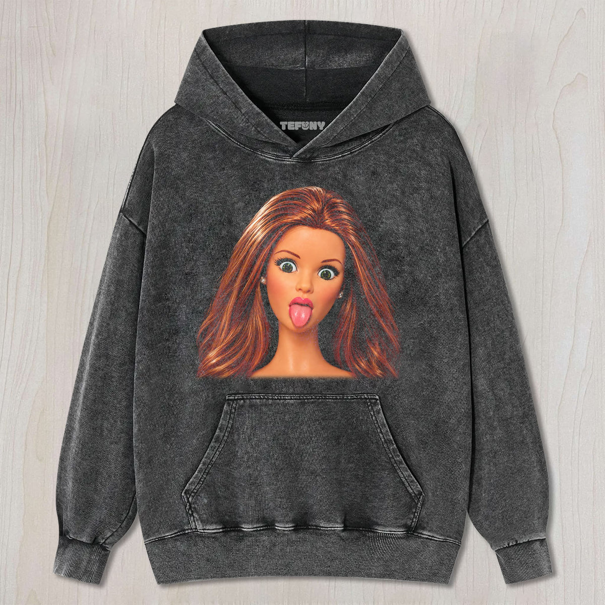 DISTRESSED DOLL MEME V22 UNISEX TEE, TANK TOP, LAYERED LS, SWEATSHIRT & HOODIE