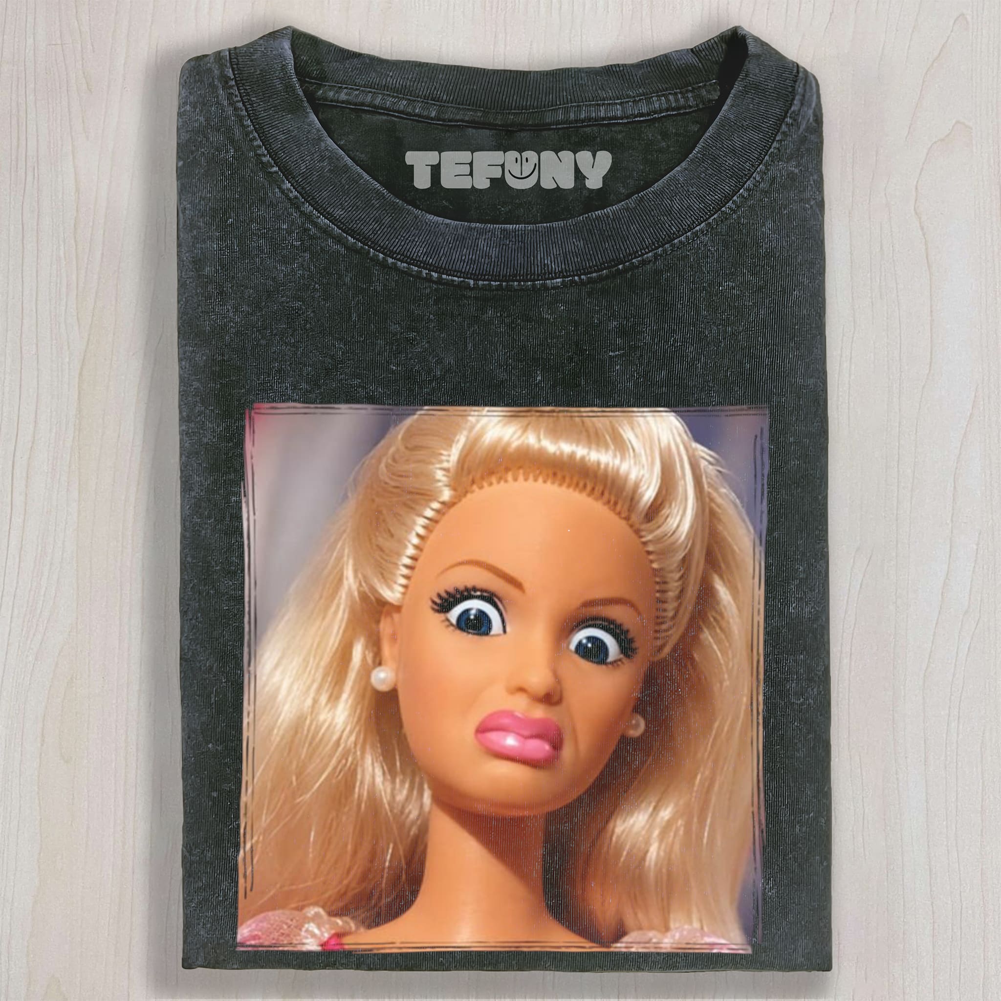 DISTRESSED DOLL MEME V23 UNISEX TEE, TANK TOP, LAYERED LS, SWEATSHIRT & HOODIE