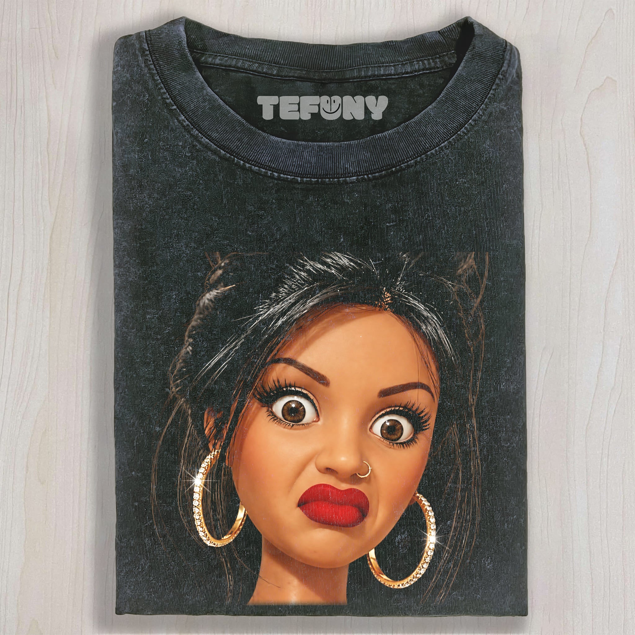 DISTRESSED DOLL MEME V2 UNISEX TEE, TANK TOP, LAYERED LS, SWEATSHIRT & HOODIE