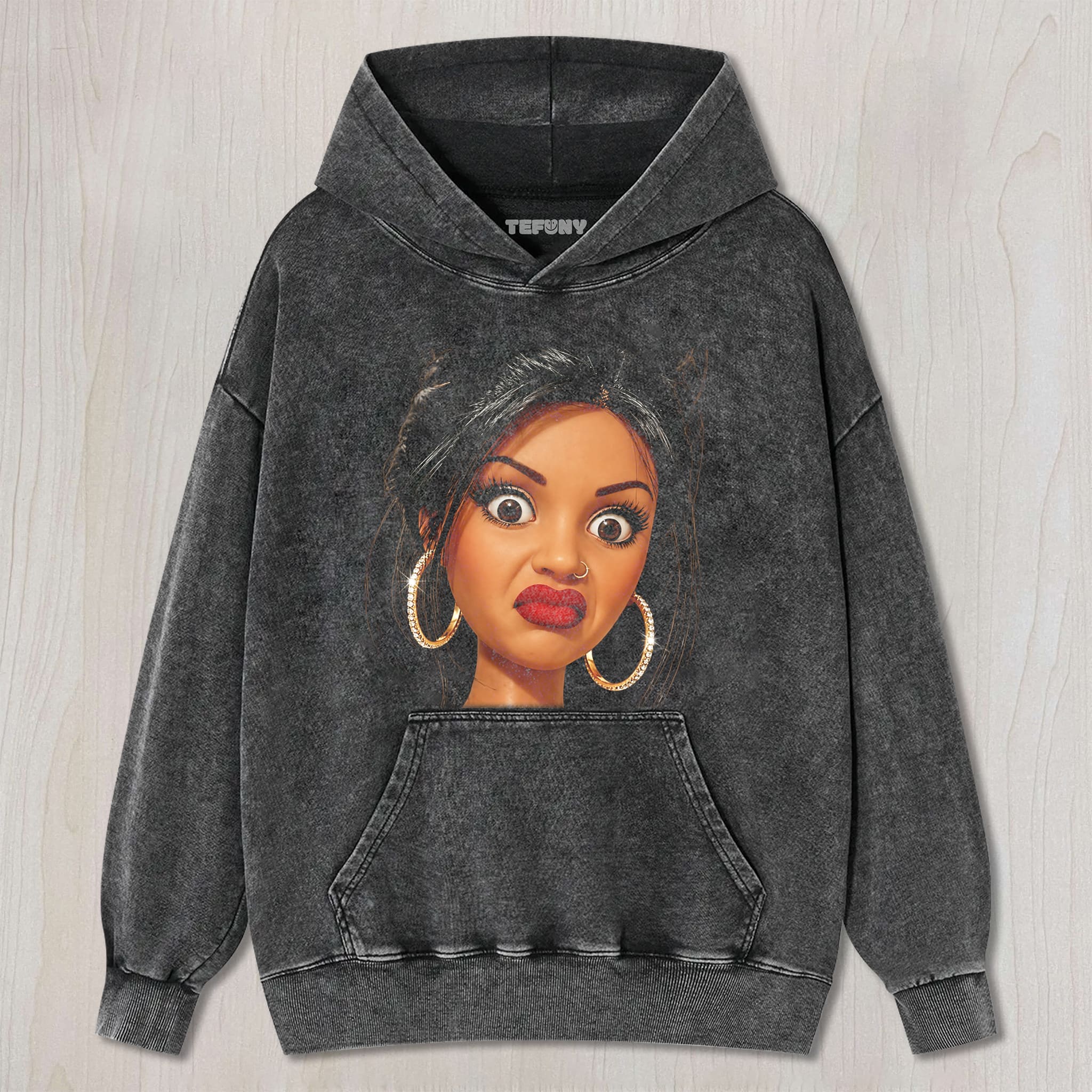 DISTRESSED DOLL MEME V2 UNISEX TEE, TANK TOP, LAYERED LS, SWEATSHIRT & HOODIE