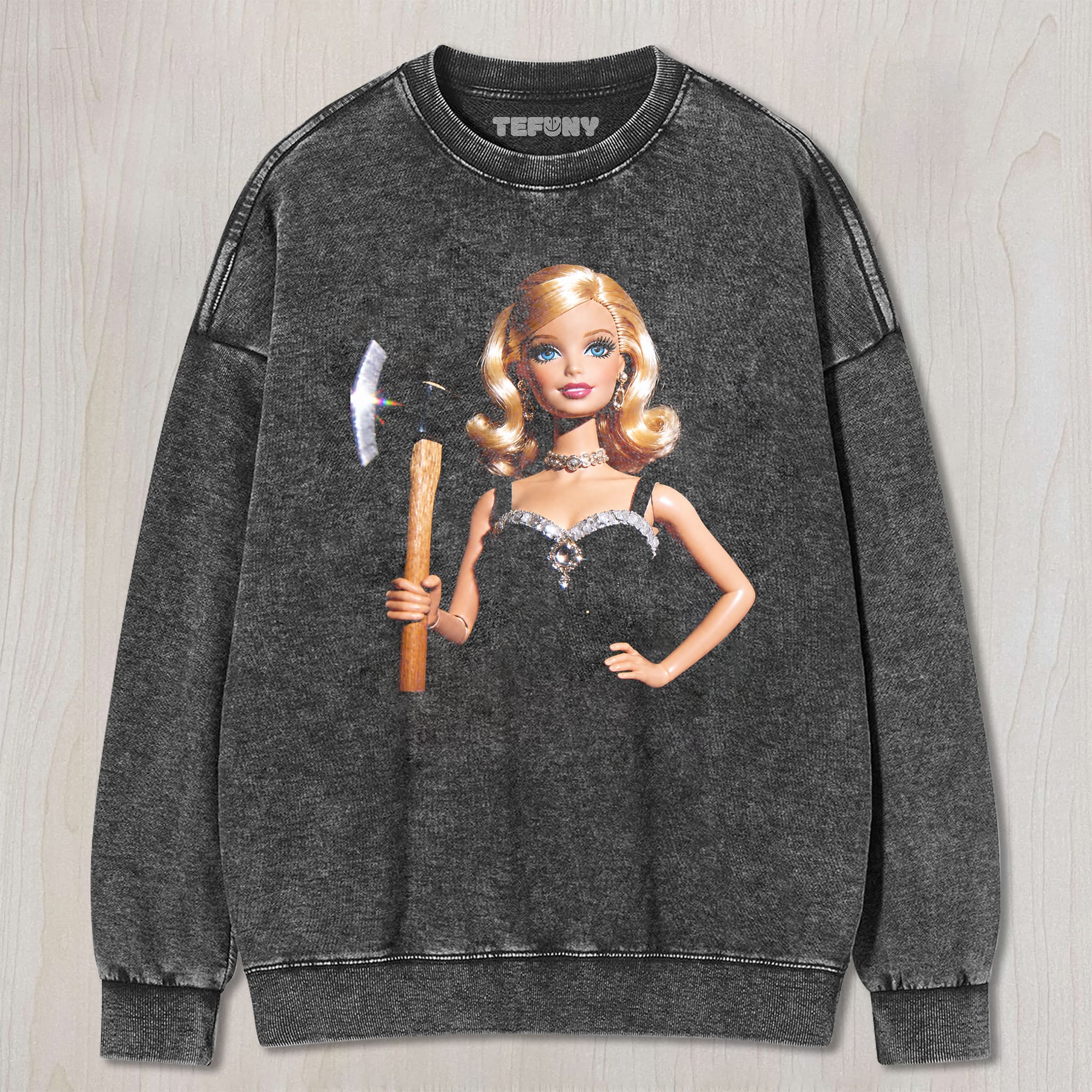 DISTRESSED DOLL MEME V3 UNISEX TEE, TANK TOP, LAYERED LS, SWEATSHIRT & HOODIE