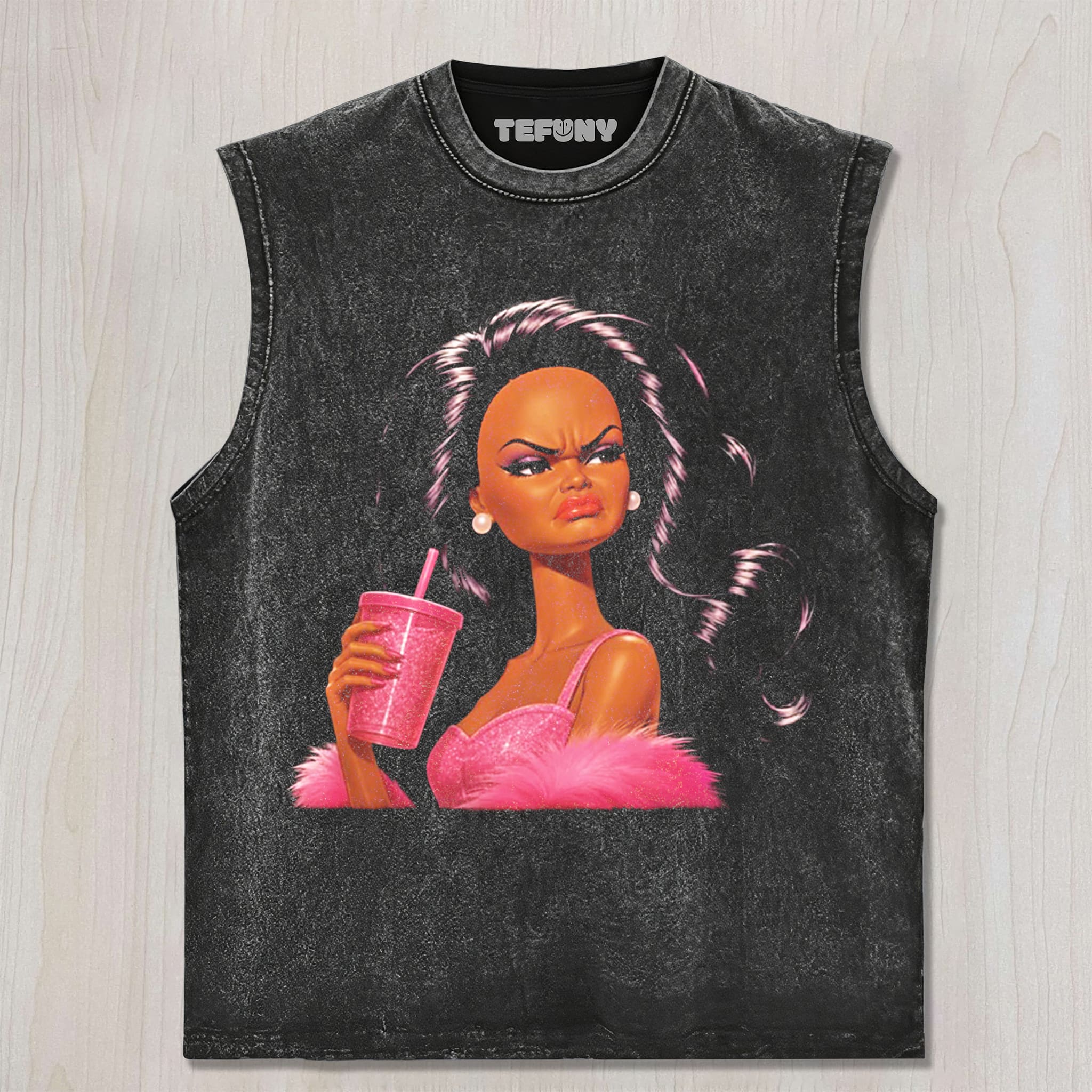 DISTRESSED DOLL MEME V4 UNISEX TEE, TANK TOP, LAYERED LS, SWEATSHIRT & HOODIE