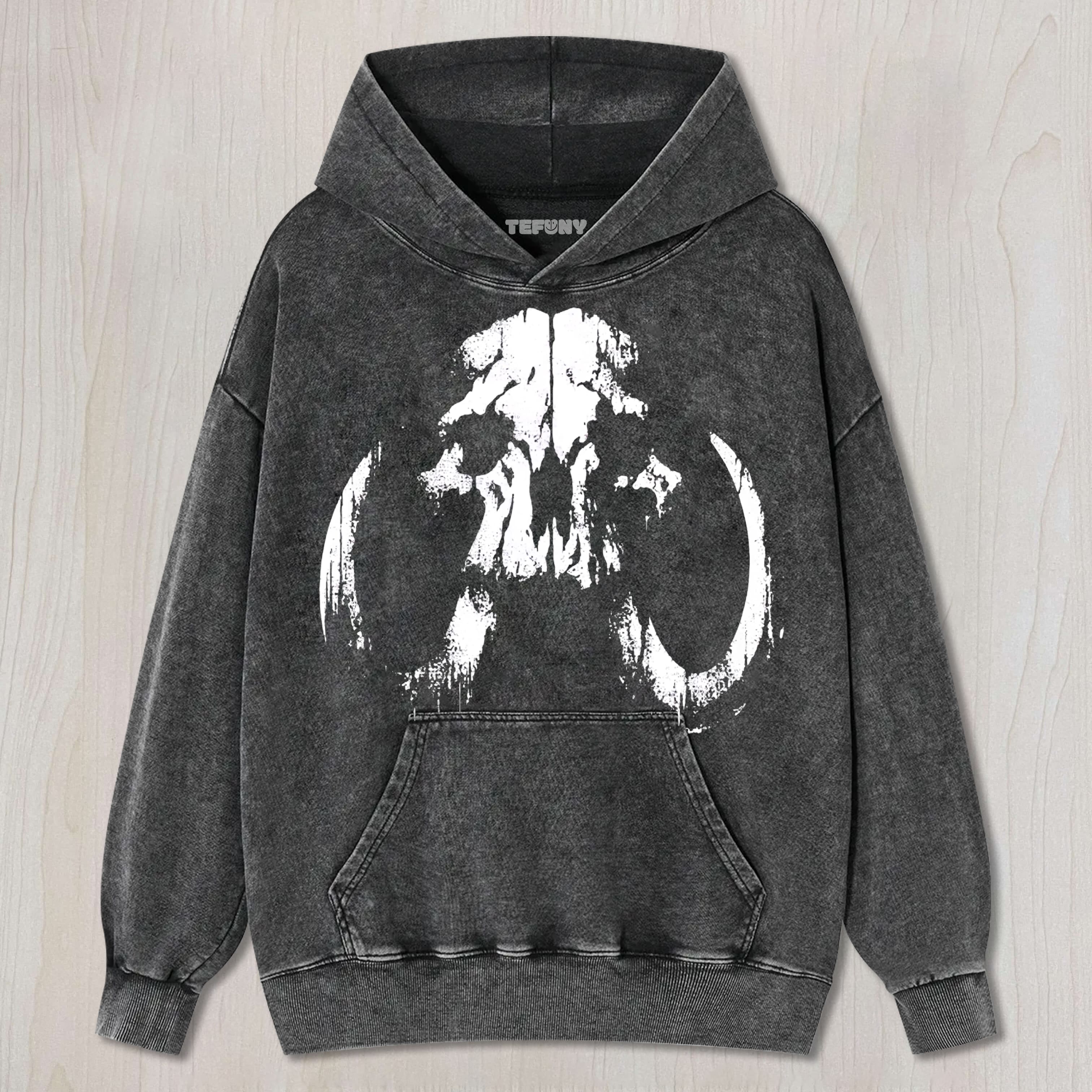 DISTRESSED DRIP MANDALORIAN SKULL SLEEVELESS WASHED UNISEX TEE, TANK TOP, LAYERED LS, SWEATSHIRT & HOODIE