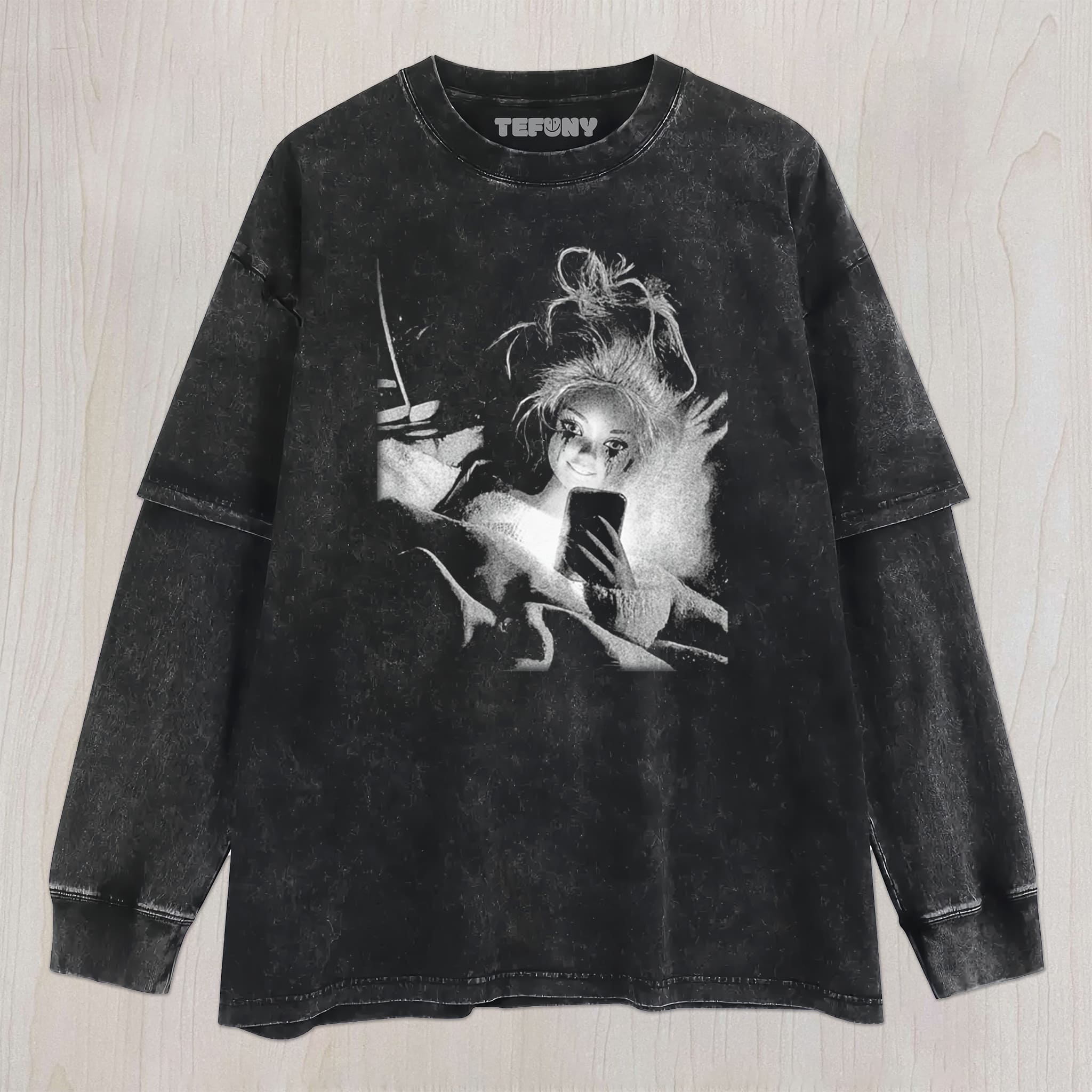 DOLL GIRL MEME V7 UNISEX TEE, TANK TOP, LAYERED LS, SWEATSHIRT & HOODIE