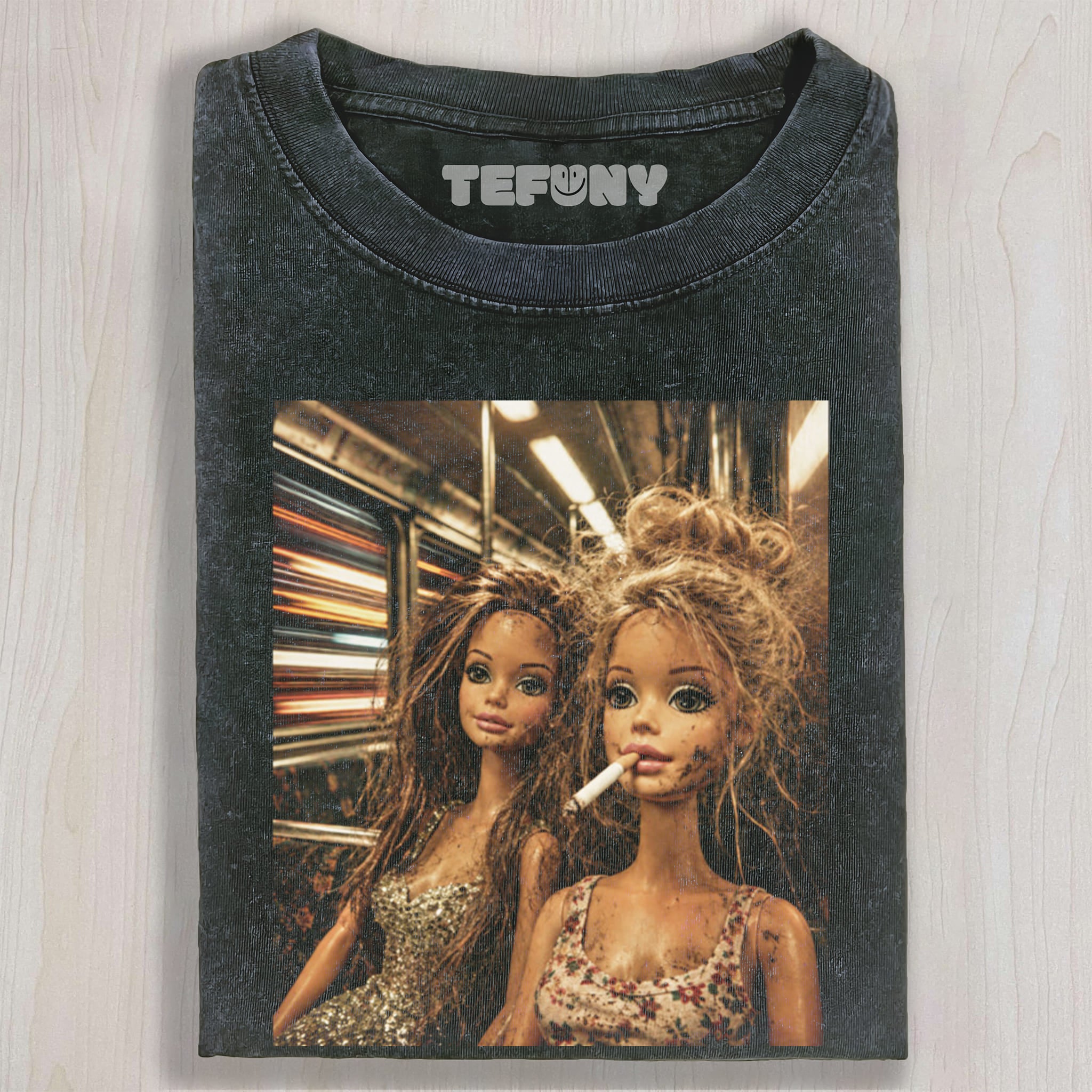 DOLLS ON SUBWAY UNISEX TEE, TANK TOP, LAYERED LS, SWEATSHIRT & HOODIE