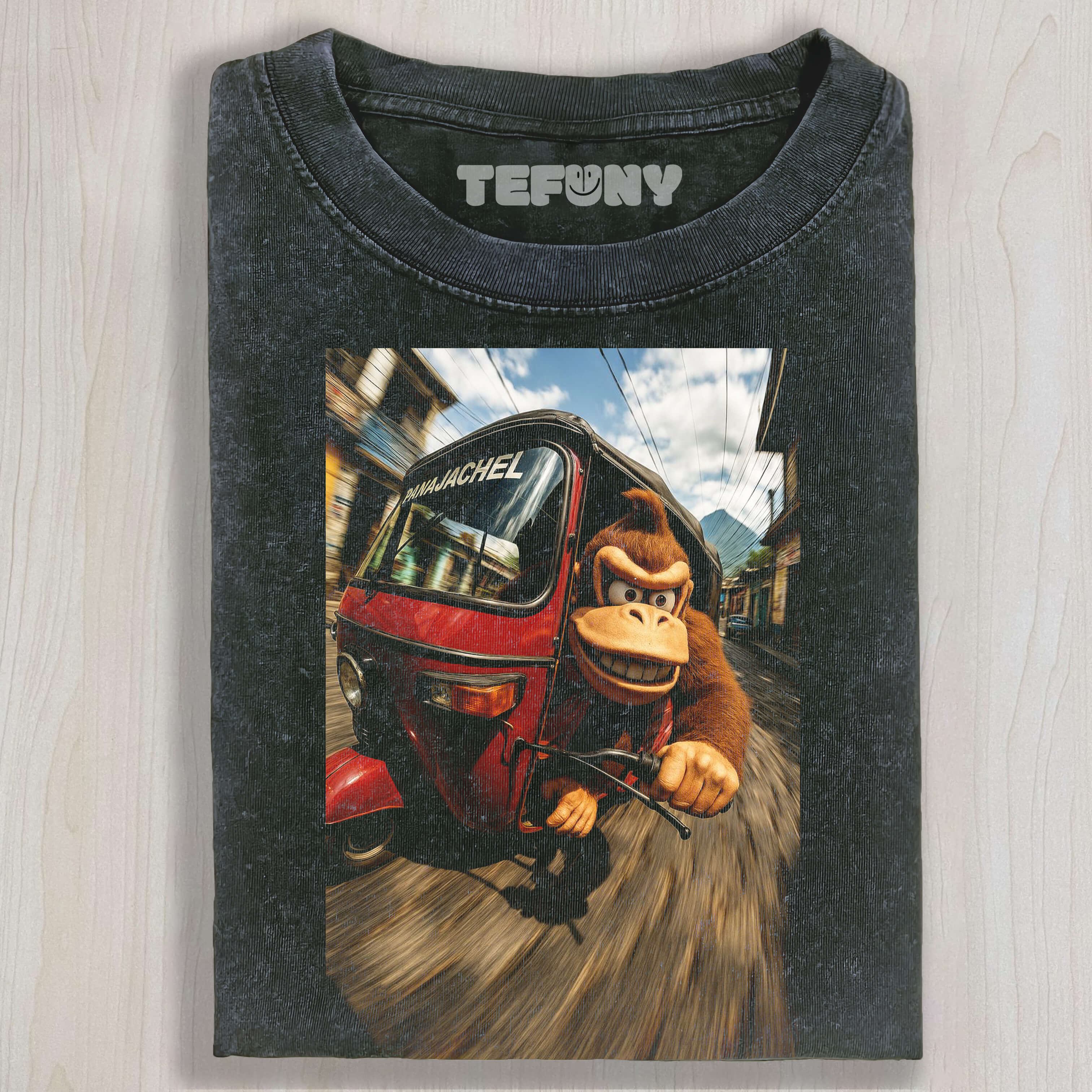 DONKEY KONG DRIVES A TRICYCLE T-SHIRT