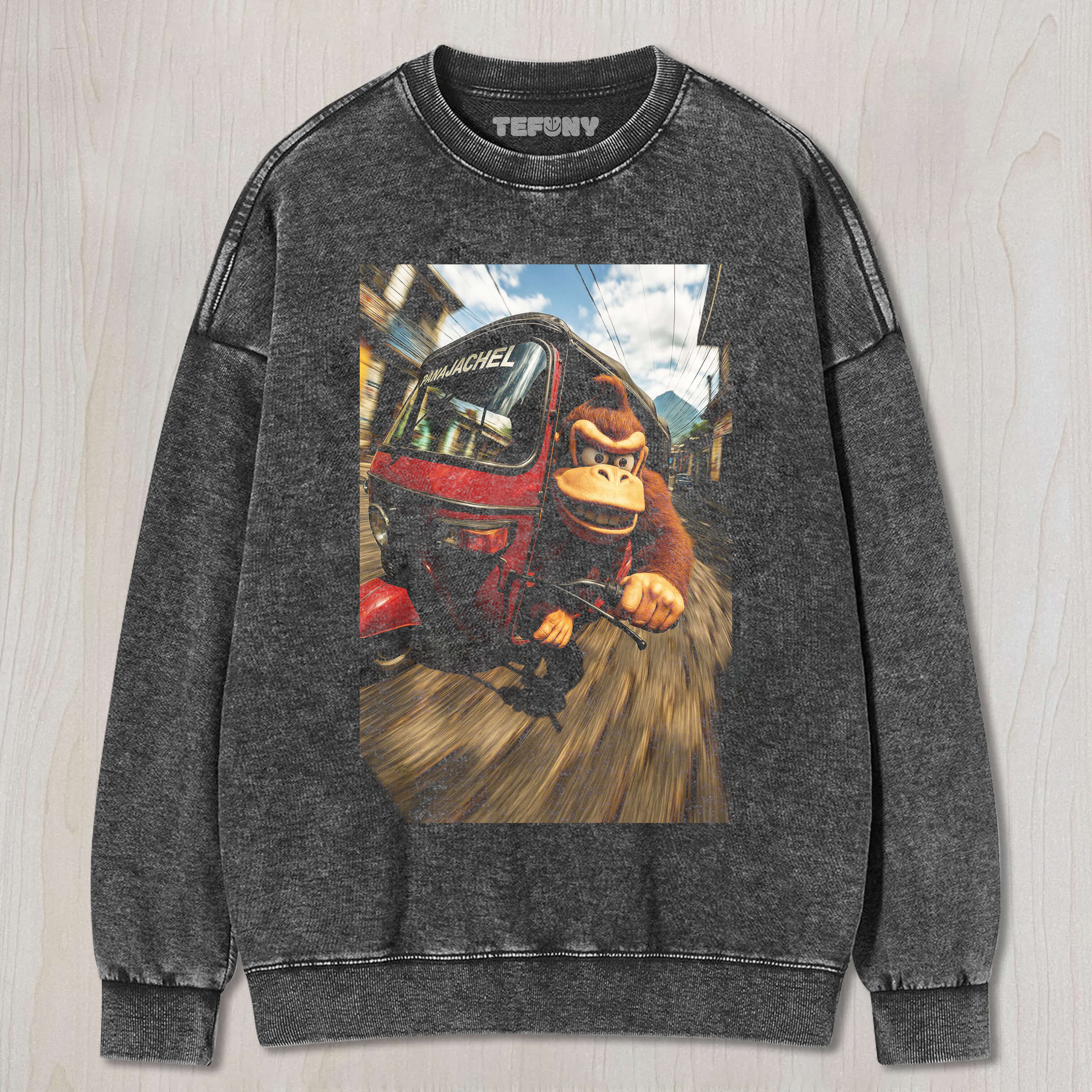 DONKEY KONG DRIVES A TRICYCLE T-SHIRT