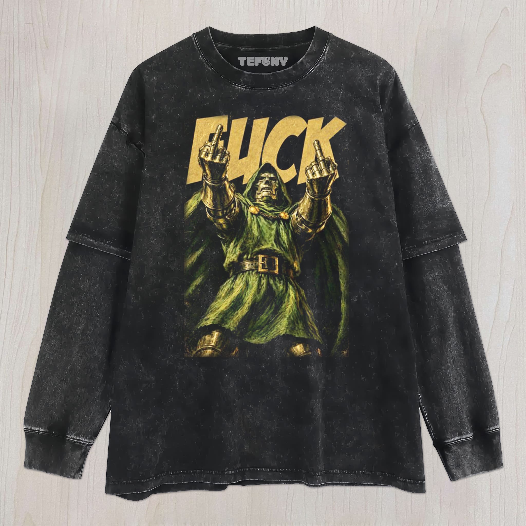 DR. DOOM V2 UNISEX TEE, TANK TOP, LAYERED LS, SWEATSHIRT & HOODIE