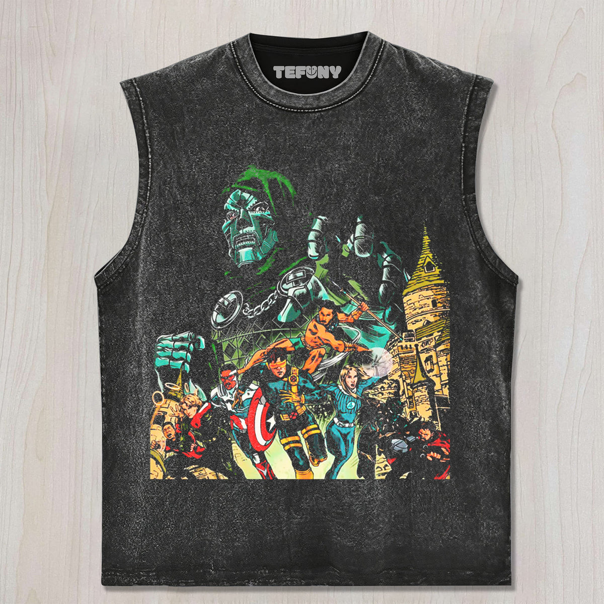 DR.DOOM & THE AVENGERS UNISEX TEE, TANK TOP, LAYERED LS, SWEATSHIRT & HOODIE