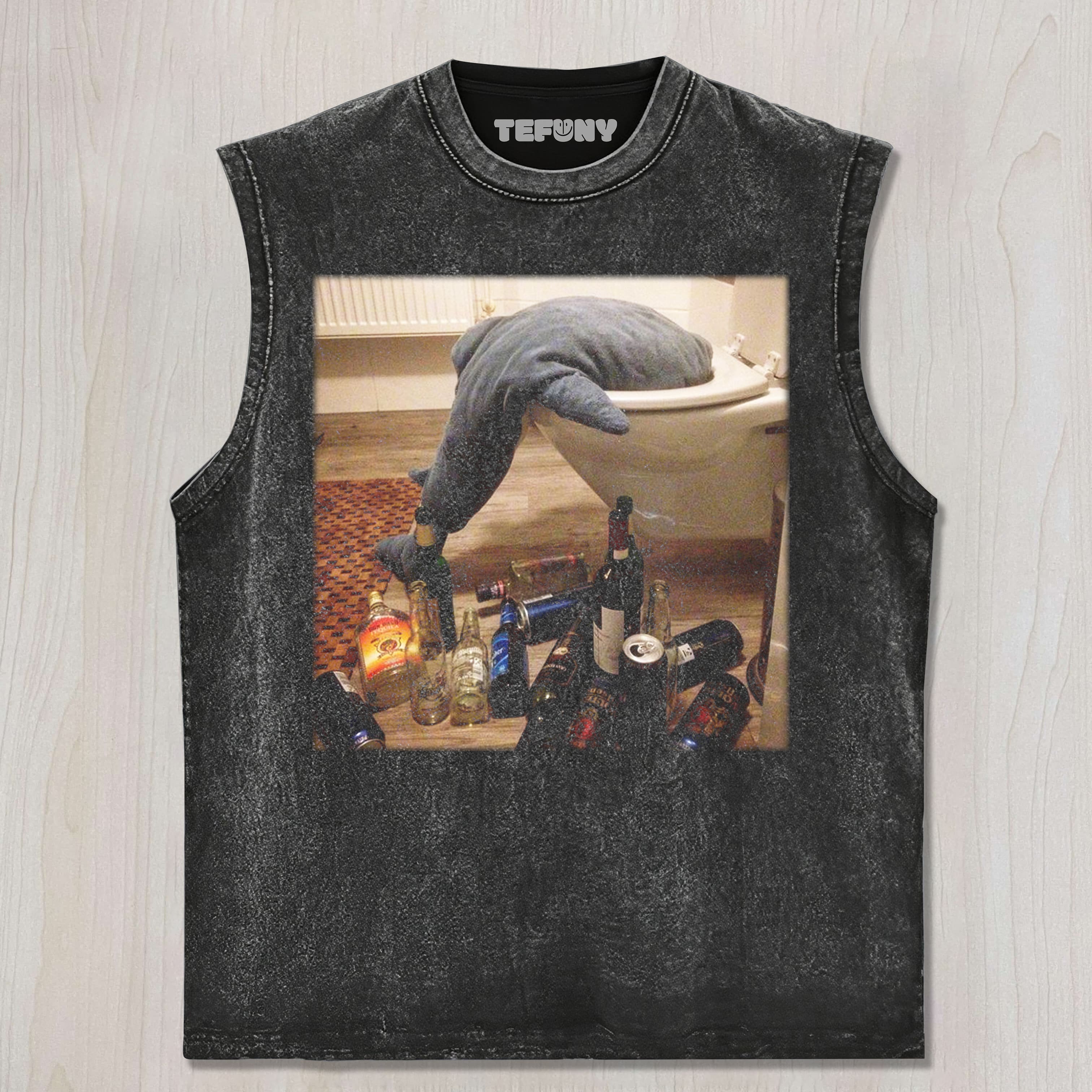 DRUNKEN SHARK UNISEX TEE, TANK TOP, LAYERED LS, SWEATSHIRT & HOODIE