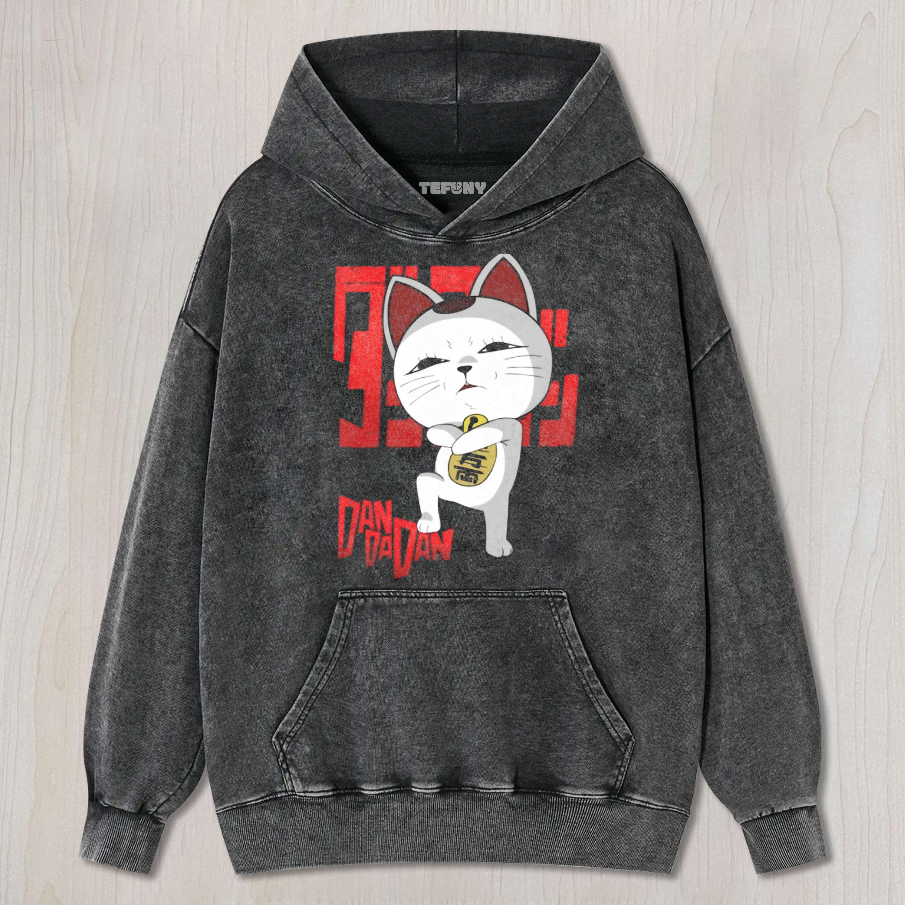 DANDADAN TURBO CAT VINTAGE COTTON WASH CREWNECK TEE & SWEAT & HOOD