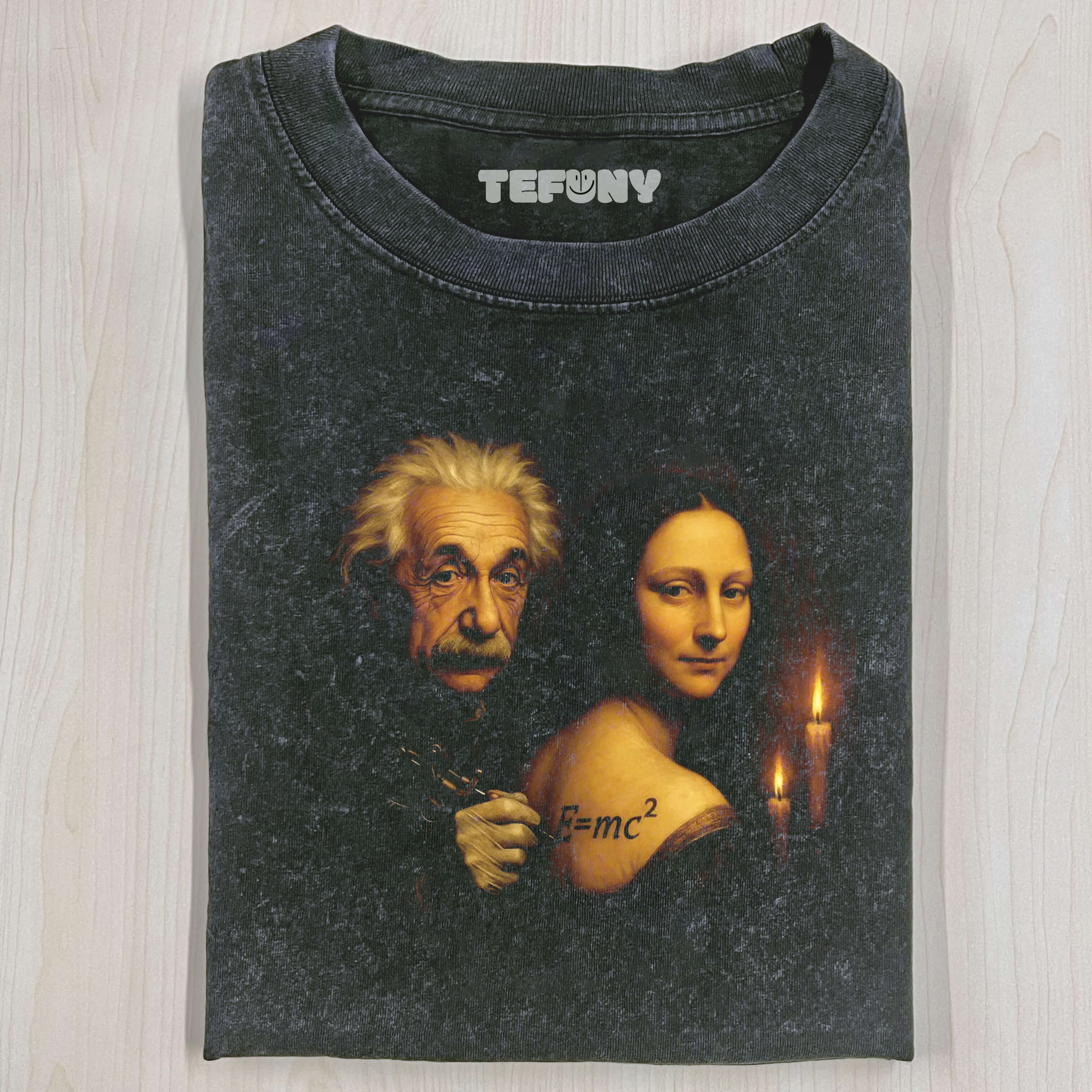 EINSTEIN AND MONA LISA T-SHIRT