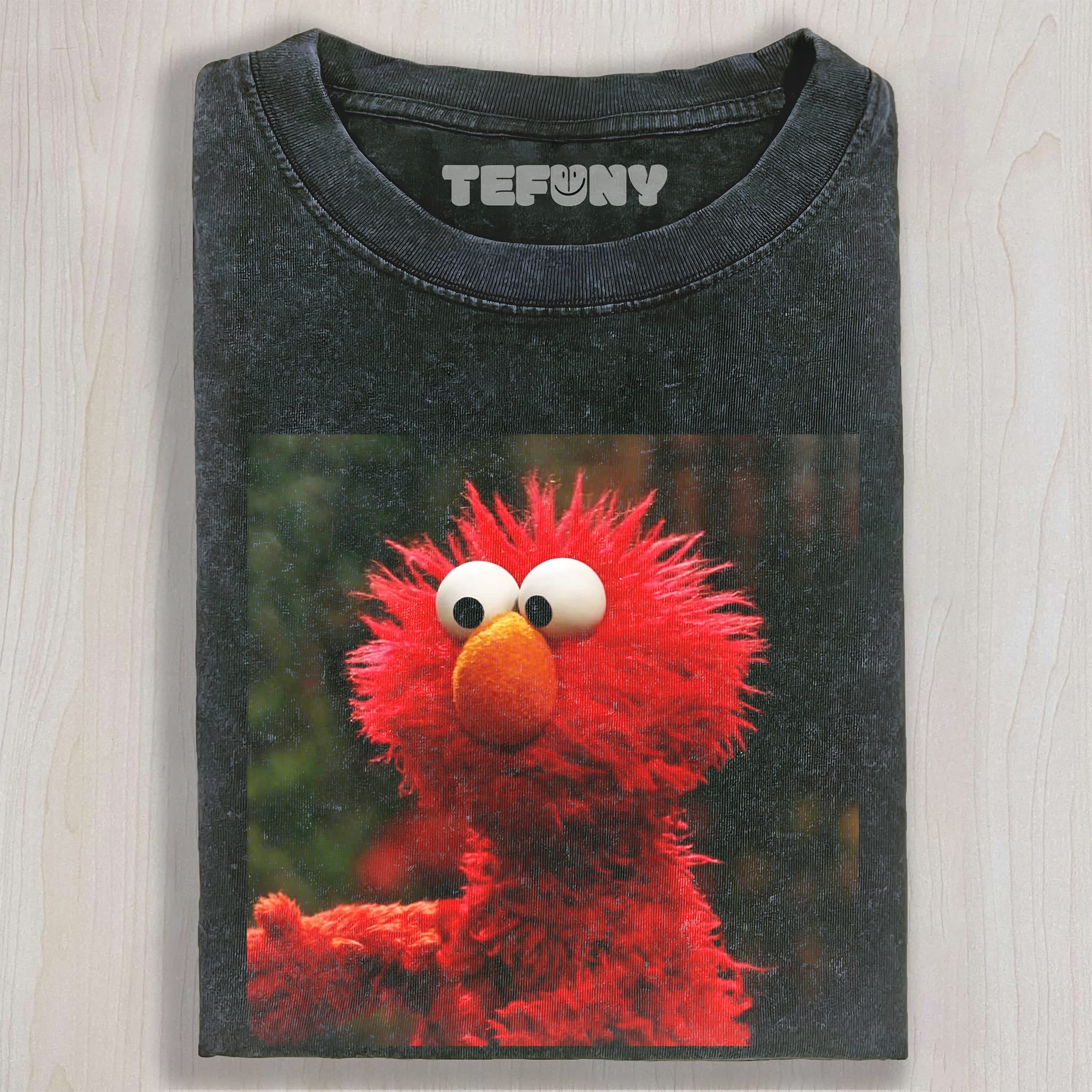 ELMO WITH FRIZZY HAIR UNISEX TEE, TANK TOP, LAYERED LS, SWEATSHIRT & HOODIE