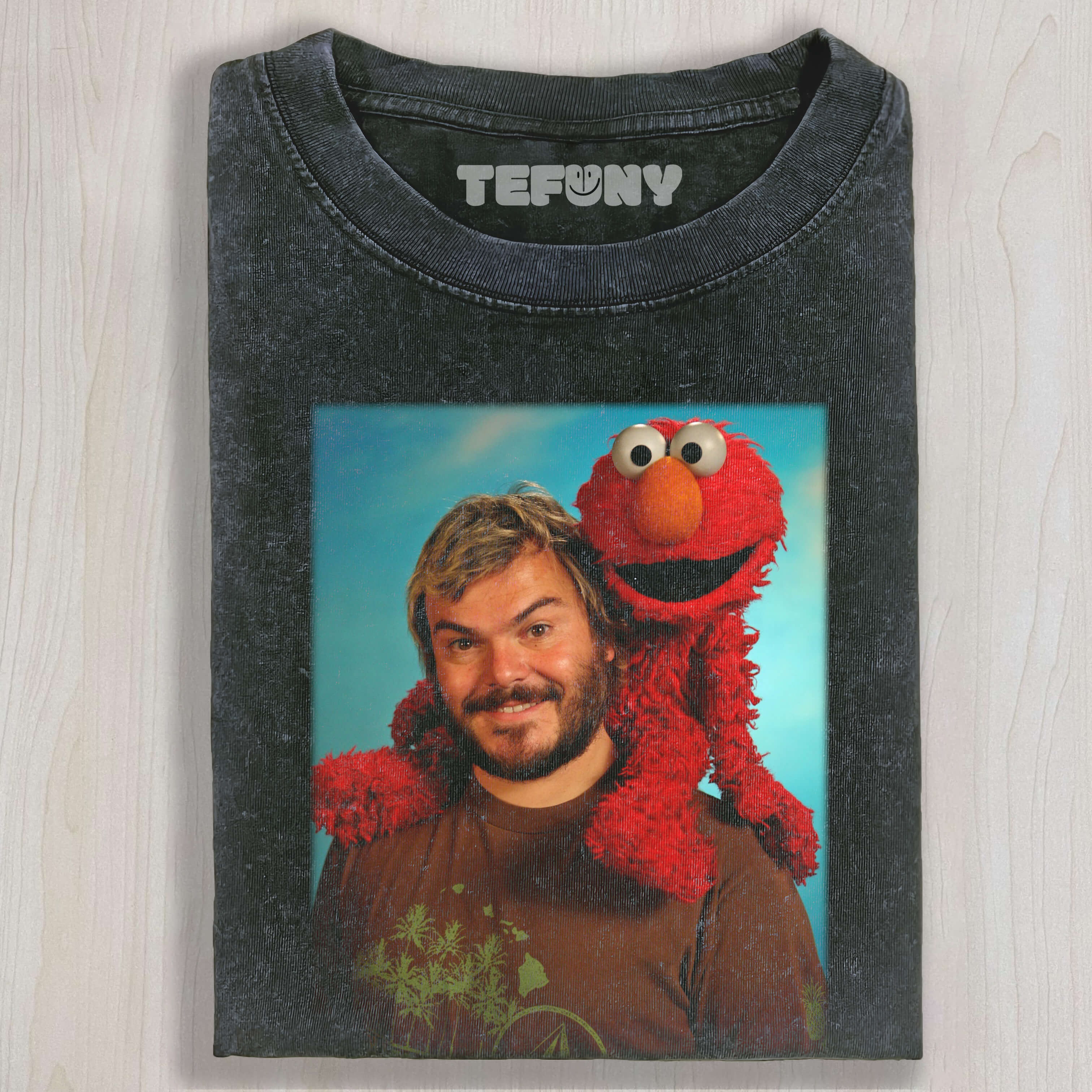 ELMO AND JACK BLACK T-SHIRT