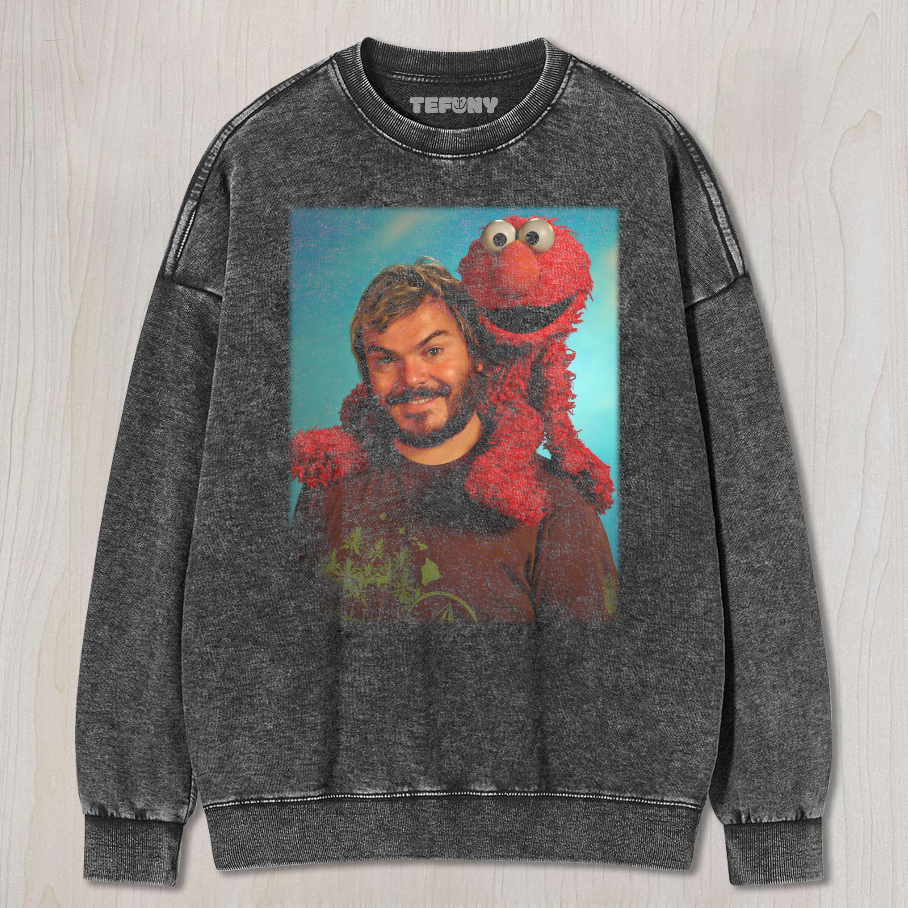 ELMO AND JACK BLACK T-SHIRT