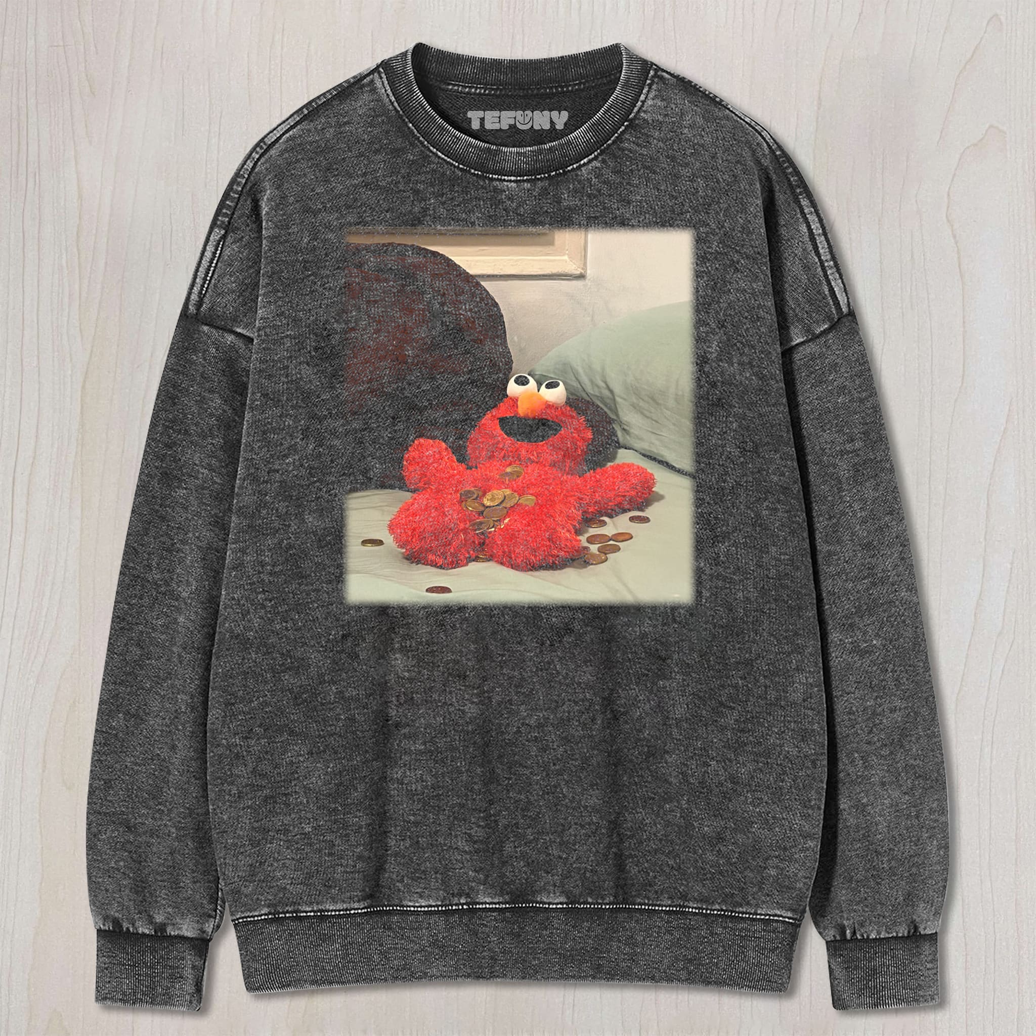 ELMO(MONEY FALLS) UNISEX TEE, TANK TOP, LAYERED LS, SWEATSHIRT & HOODIE