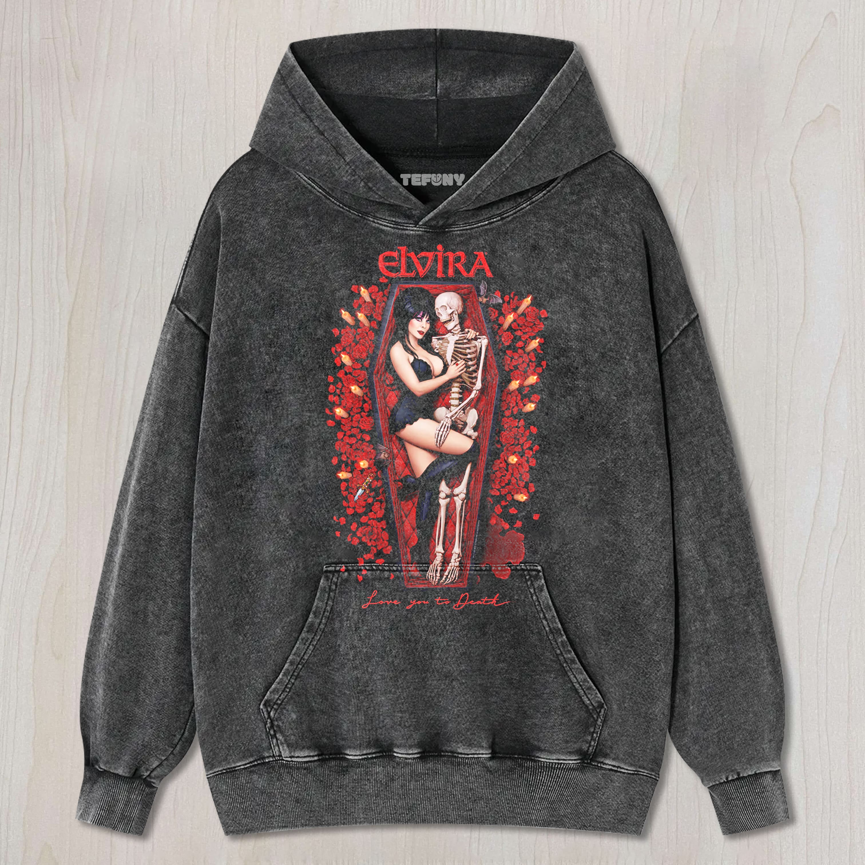 ELVIRA LOVE YOU TO DEATH TEE & SWEAT & HOOD