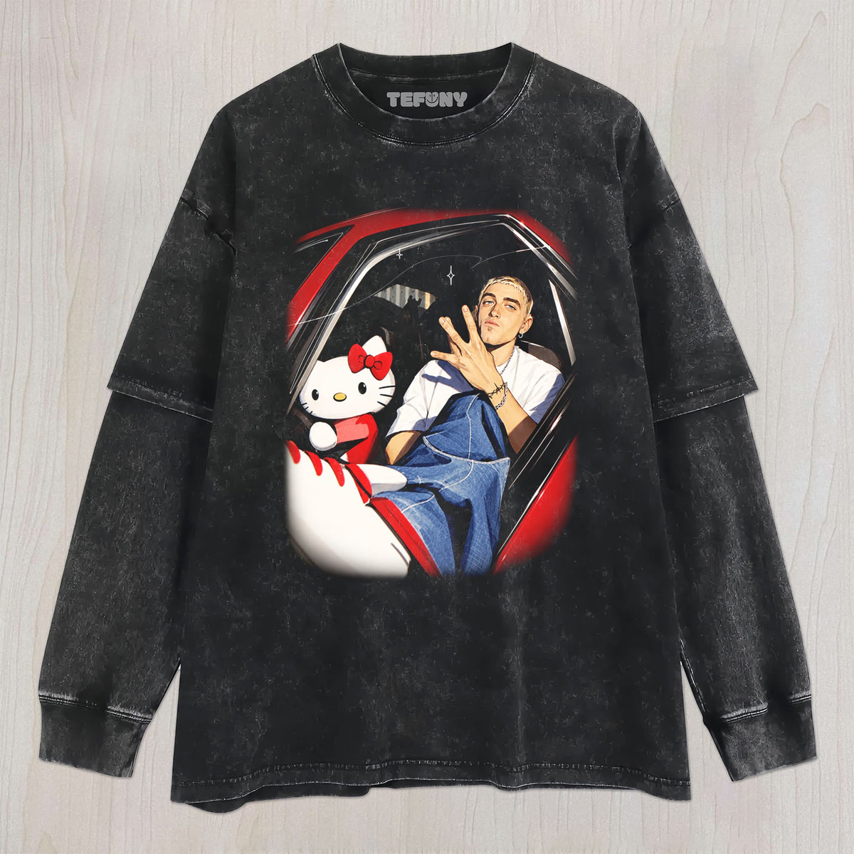 EMINEM AND CAT UNISEX TEE, TANK TOP, LAYERED LS, SWEATSHIRT & HOODIE