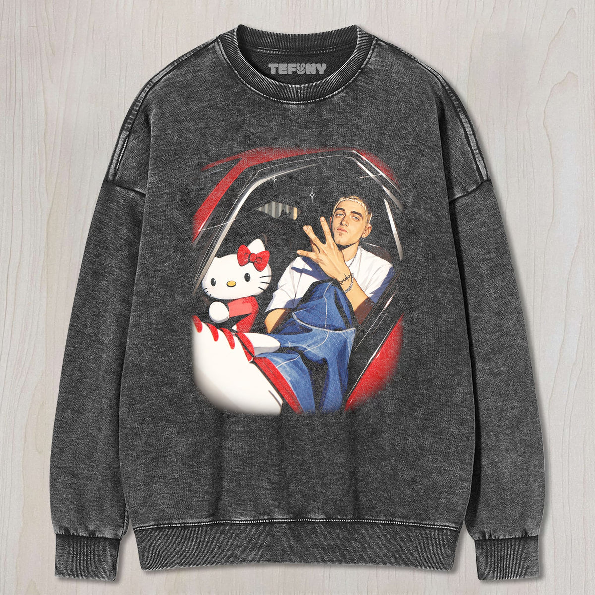 EMINEM AND CAT UNISEX TEE, TANK TOP, LAYERED LS, SWEATSHIRT & HOODIE