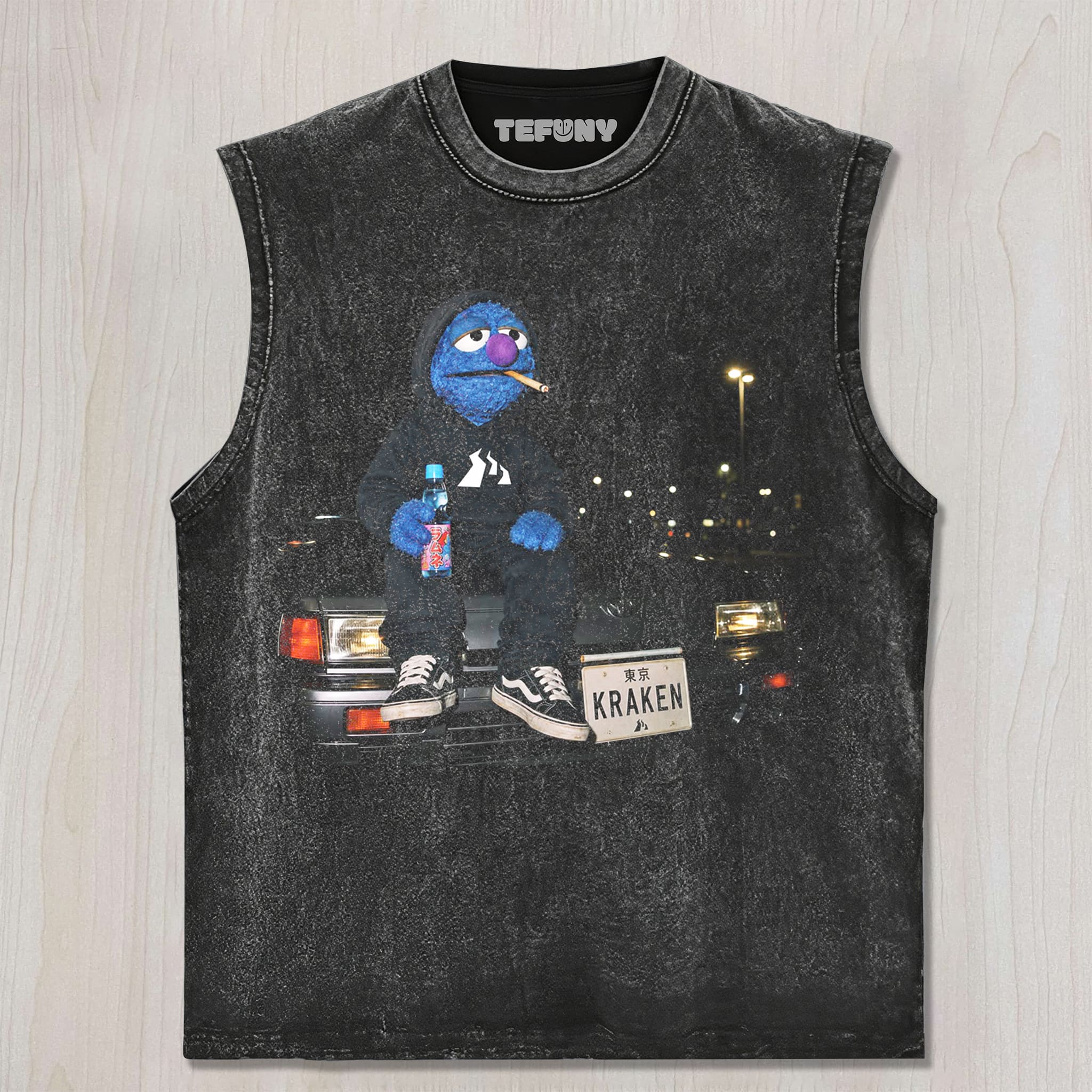 EMO COOKIE MONSTER UNISEX TEE, TANK TOP, LAYERED LS, SWEATSHIRT & HOODIE