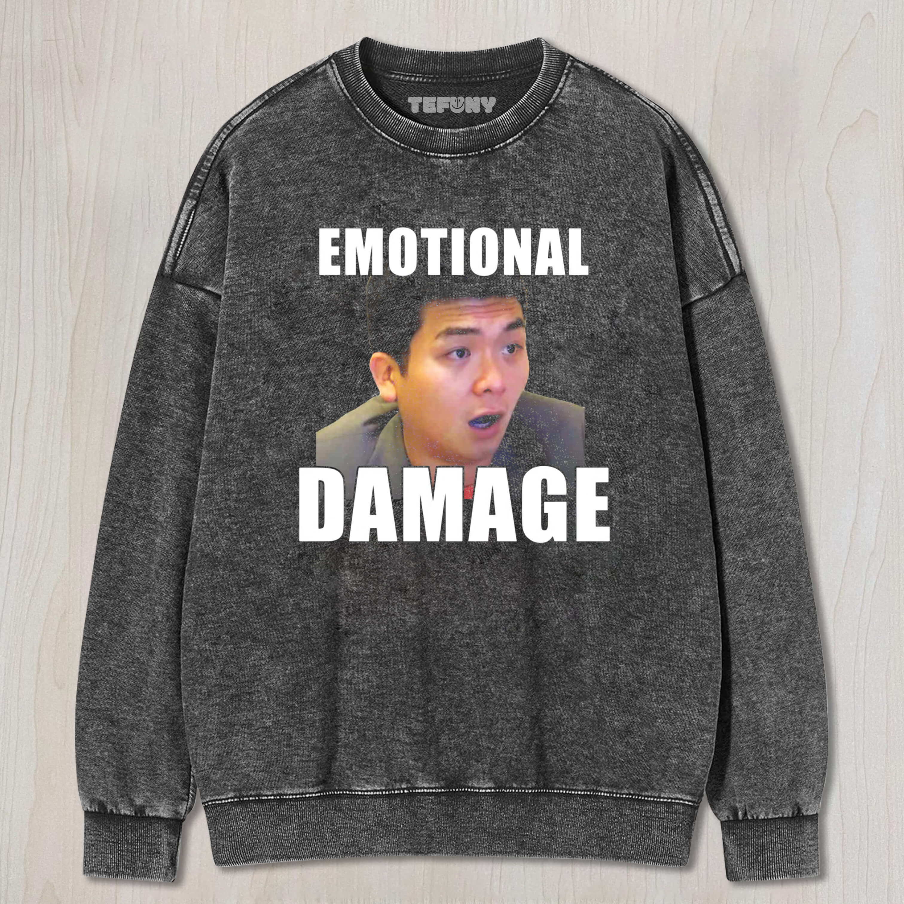 EMOTIONAL DAMAGE TEE & SWEAT & HOOD