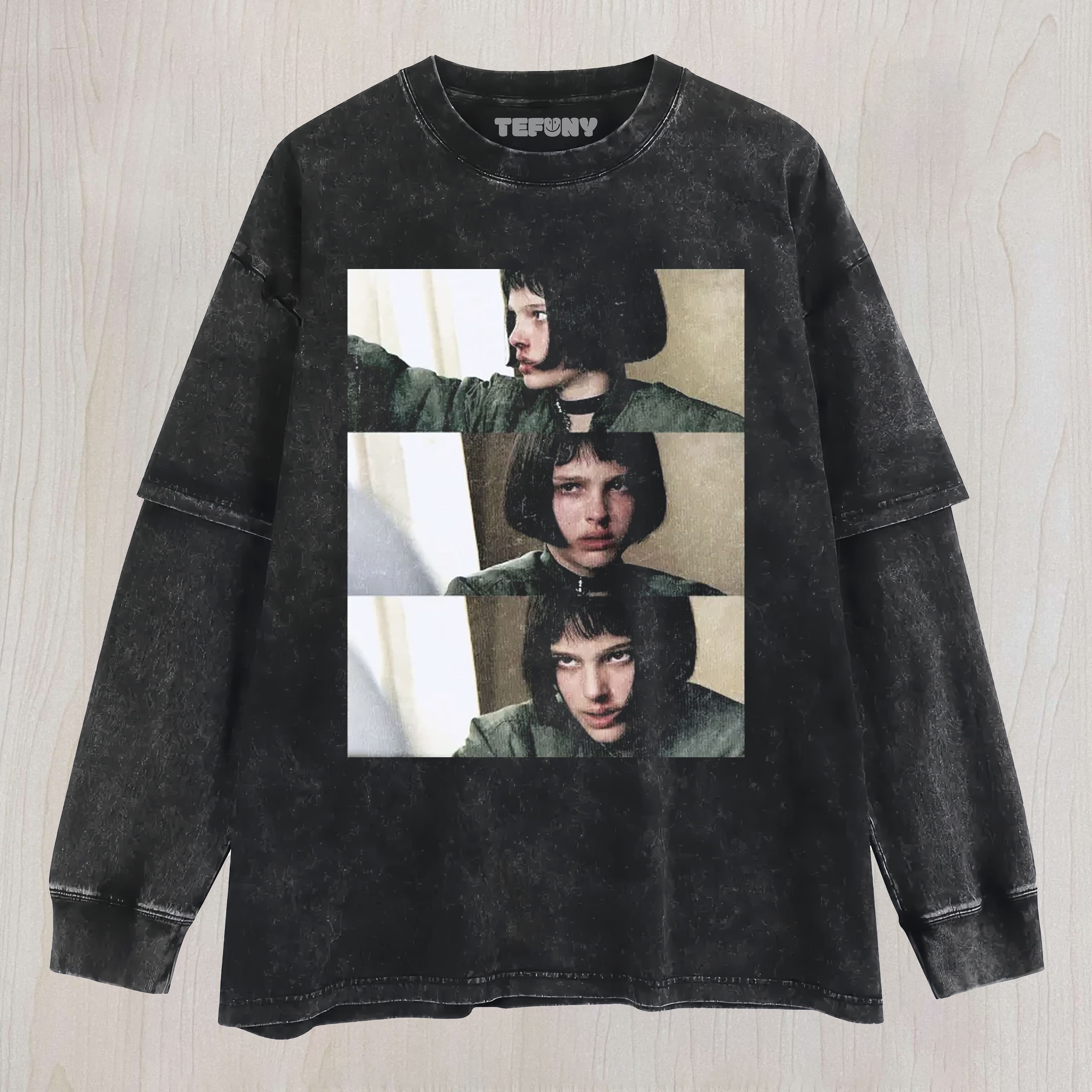 EMOTIONAL GIRL VINTAGE TRIPTYCH T UNISEX TEE, TANK TOP, LAYERED LS, SWEATSHIRT & HOODIE