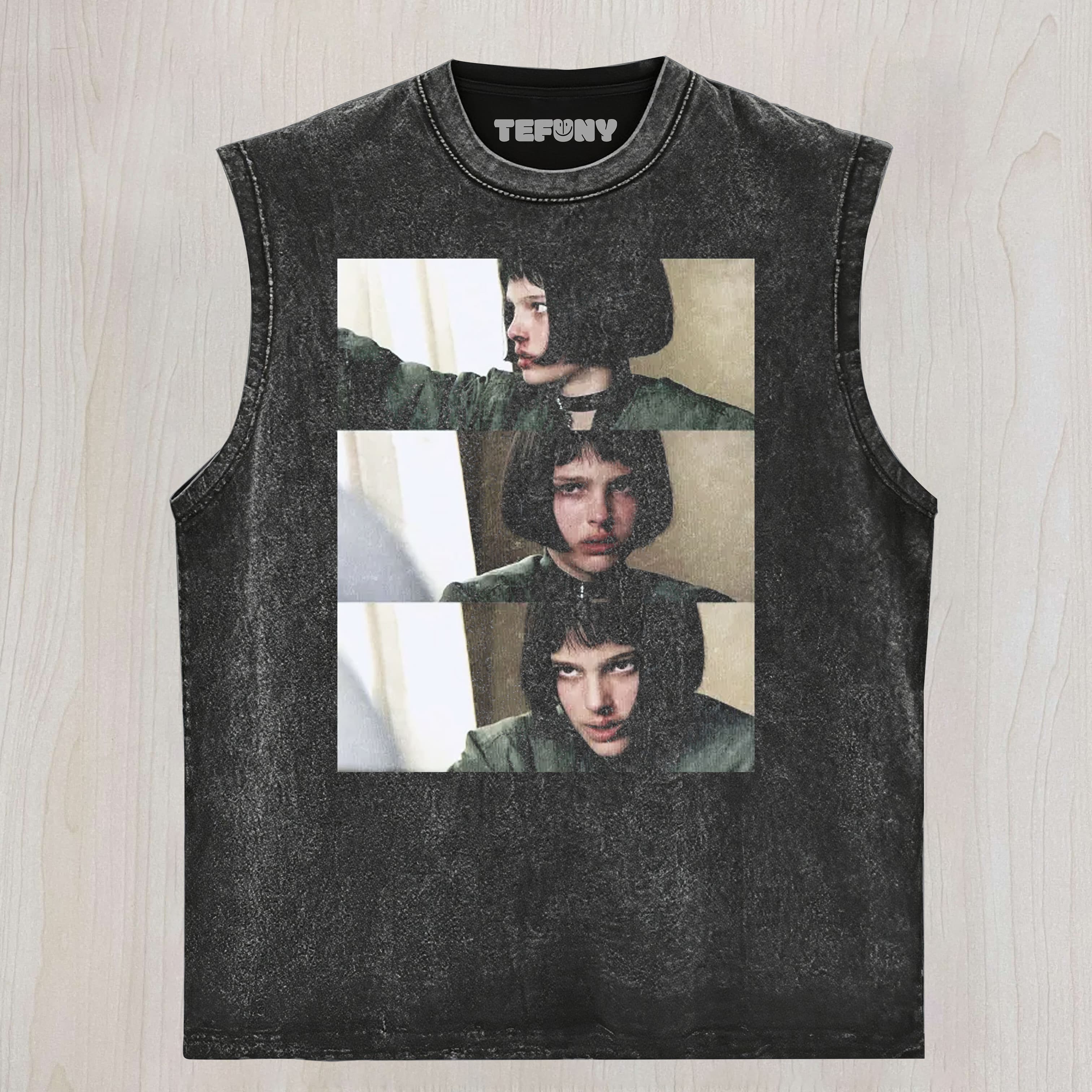 EMOTIONAL GIRL VINTAGE TRIPTYCH T UNISEX TEE, TANK TOP, LAYERED LS, SWEATSHIRT & HOODIE