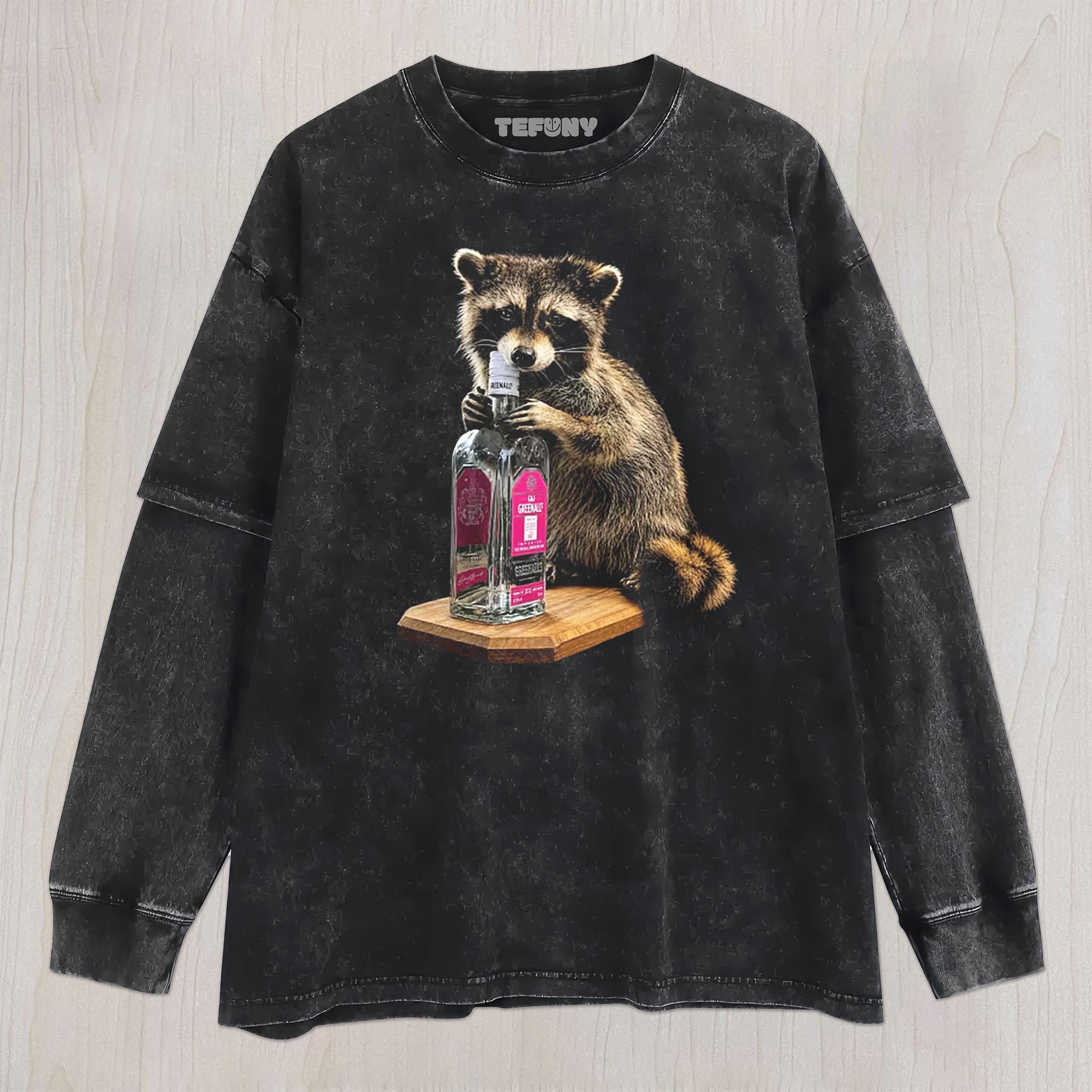 ERLING HALAND & WHISKEY RACCOON UNISEX TEE, TANK TOP, LAYERED LS, SWEATSHIRT & HOODIE