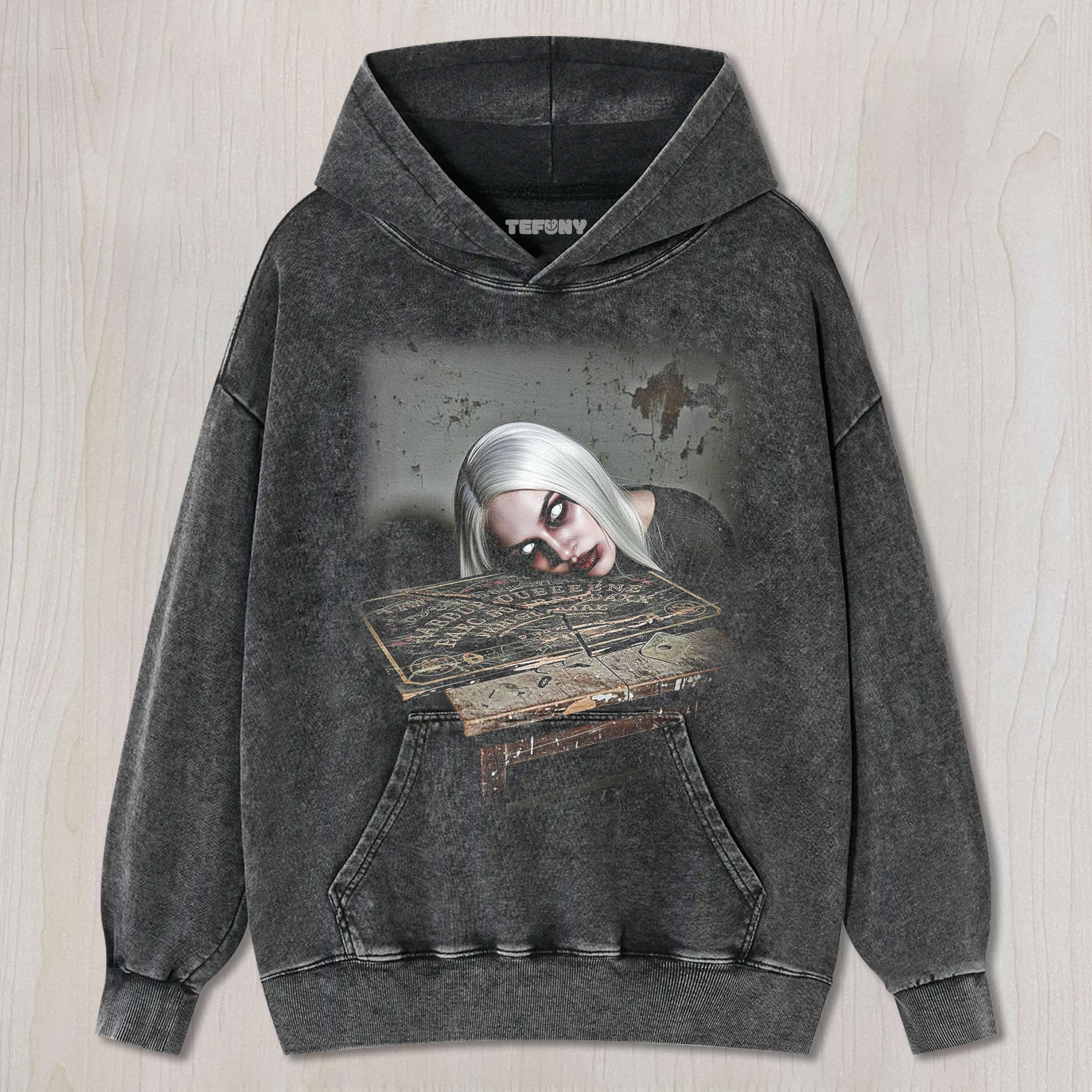 EYELESS WHITE-HAIRED WOMAN T-SHIRT