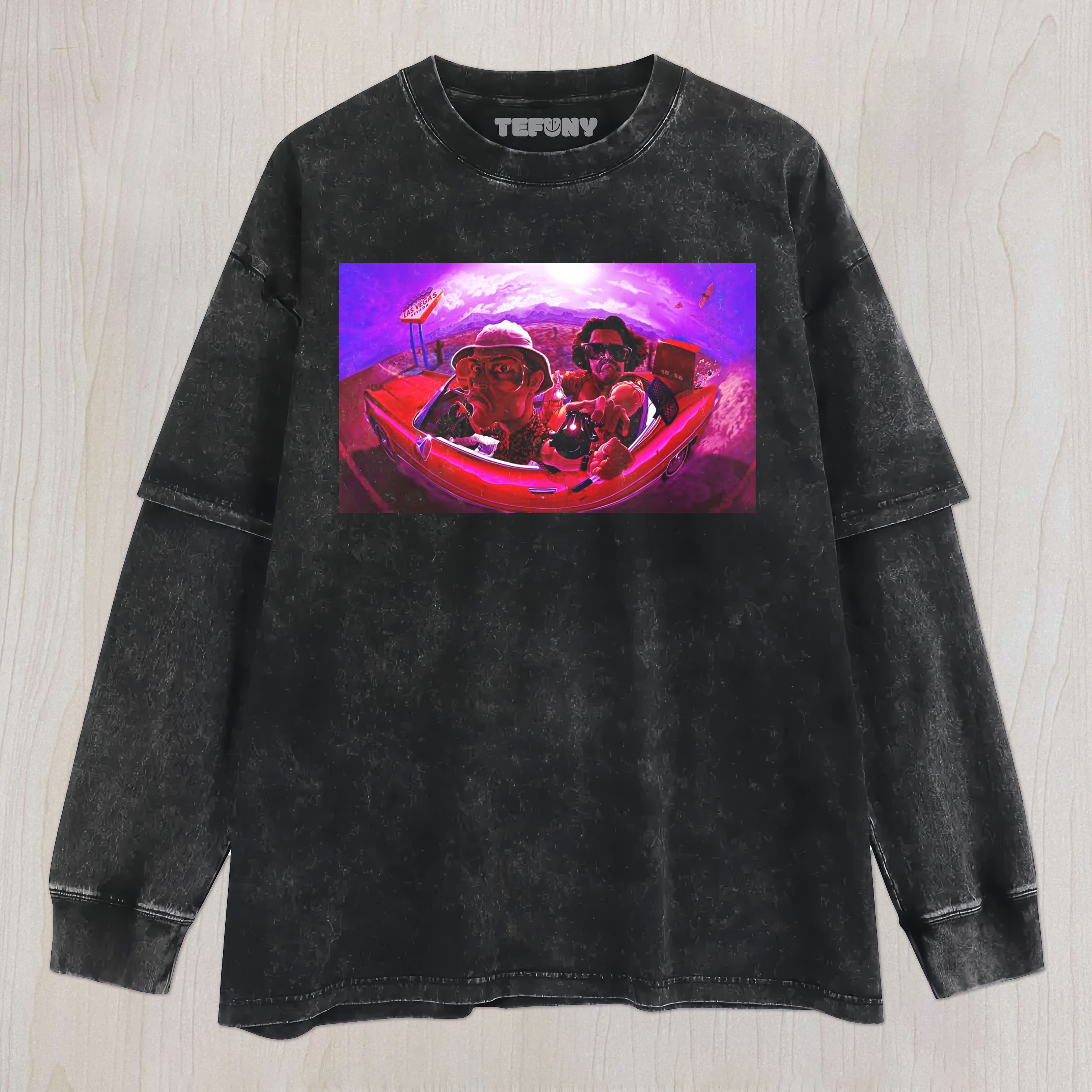 FEAR AND LOATHING IN LAS VEGAS V8 UNISEX TEE, TANK TOP, LAYERED LS, SWEATSHIRT & HOODIE