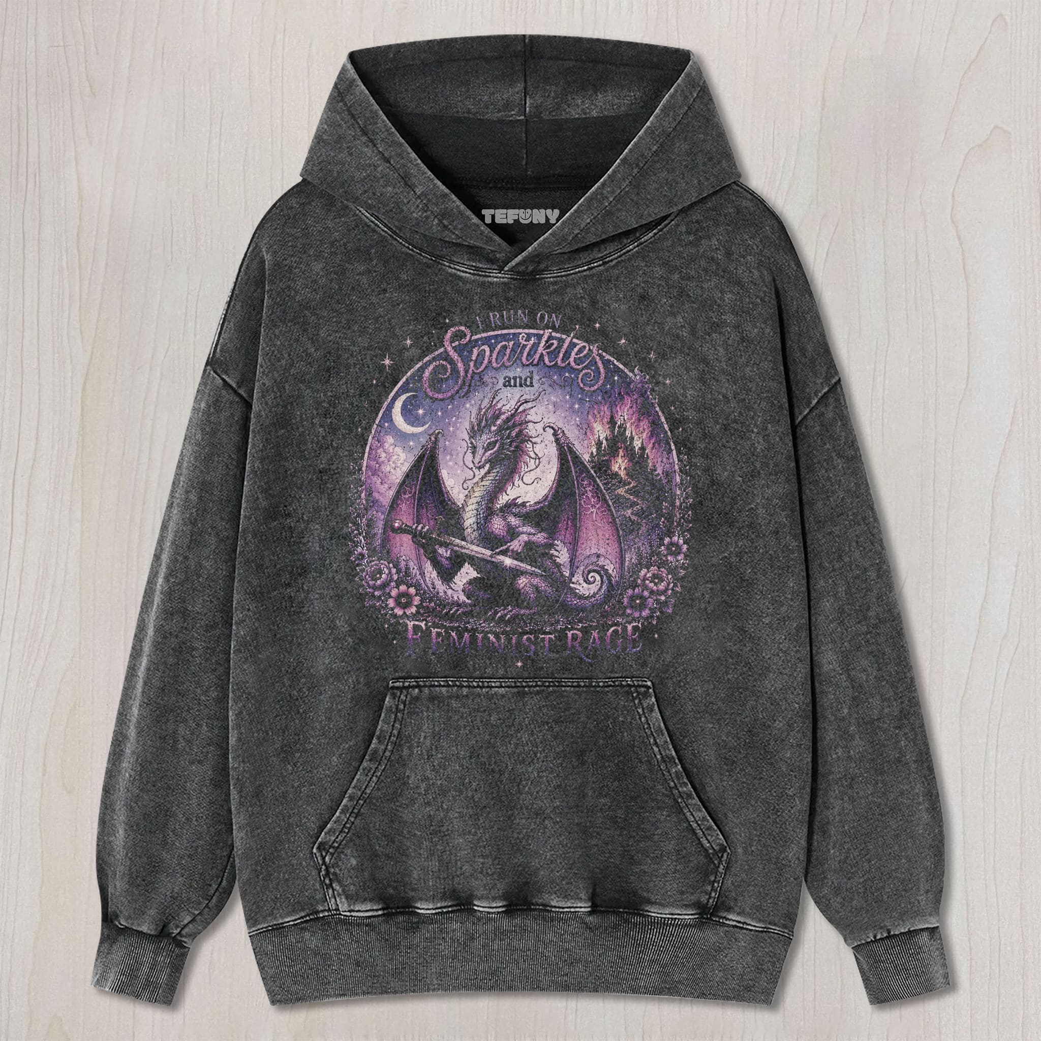 FEMINIST DRAGON UNISEX TEE, TANK TOP, LAYERED LS, SWEATSHIRT & HOODIE