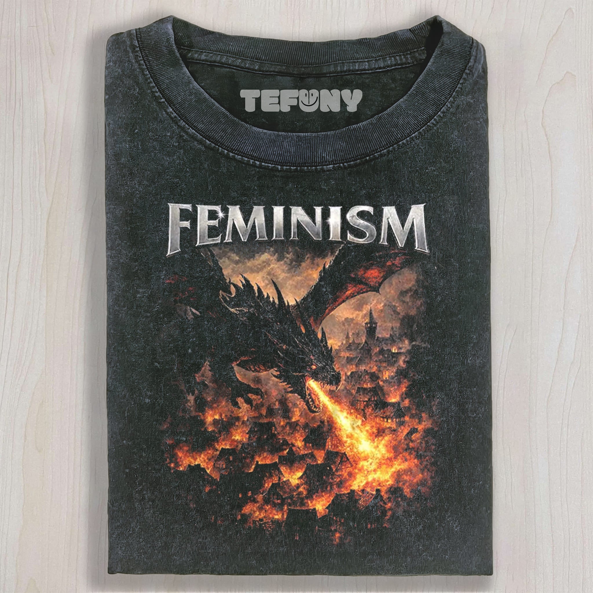 FEMINIST DRAGONV1 UNISEX TEE, TANK TOP, LAYERED LS, SWEATSHIRT & HOODIE