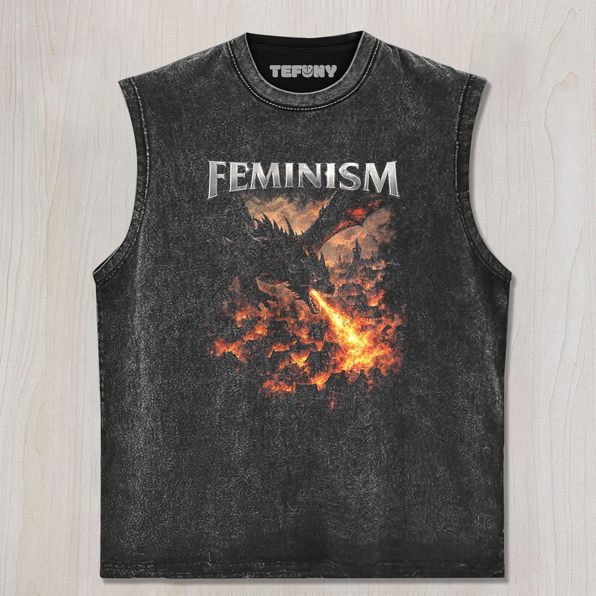 FEMINIST DRAGONV1 UNISEX TEE, TANK TOP, LAYERED LS, SWEATSHIRT & HOODIE