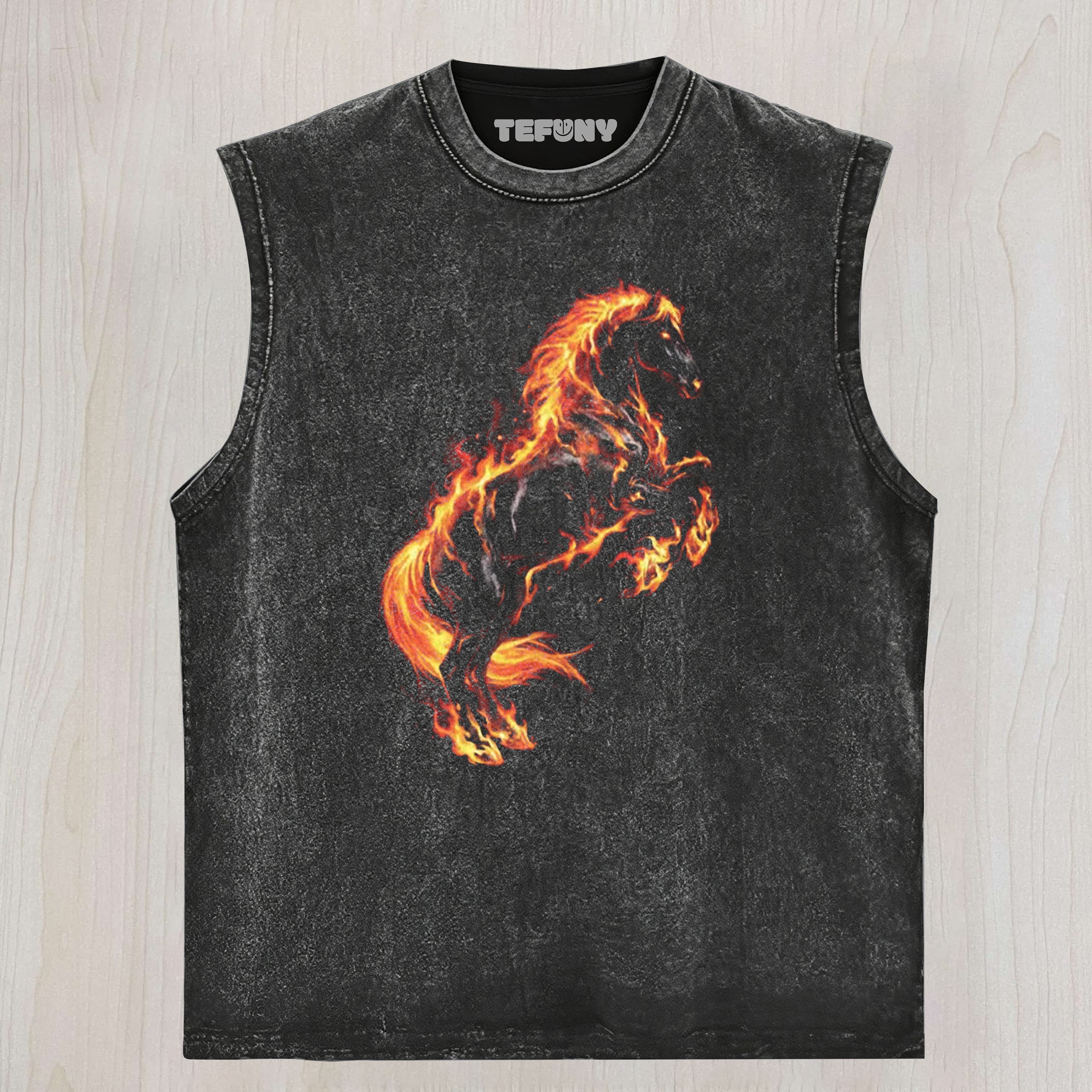 FIRE HORSE GRAPHIC UNISEX TEE, TANK TOP, LAYERED LS, SWEATSHIRT & HOODIE