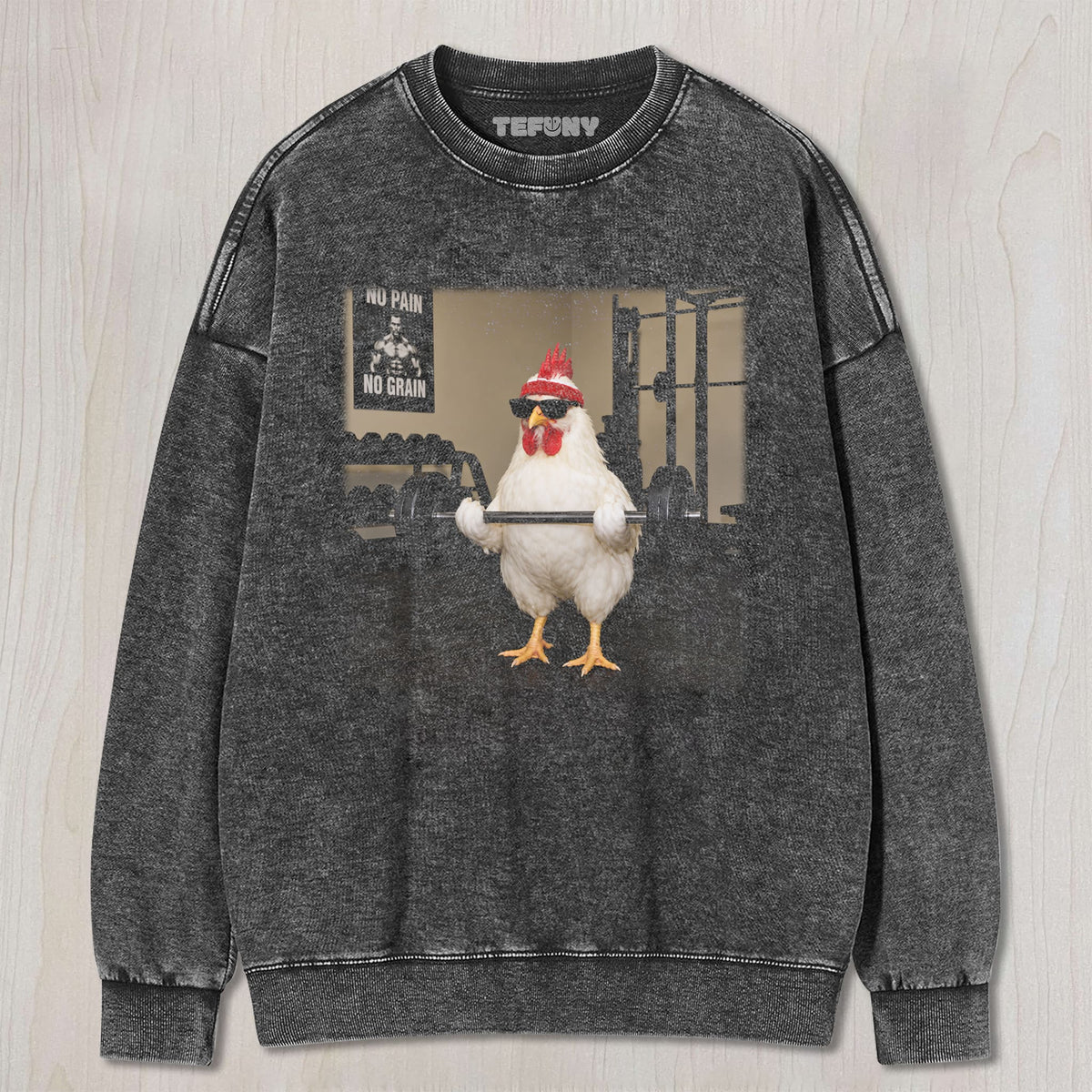 FITNESS CHICKEN UNISEX TEE, TANK TOP, LAYERED LS, SWEATSHIRT & HOODIE