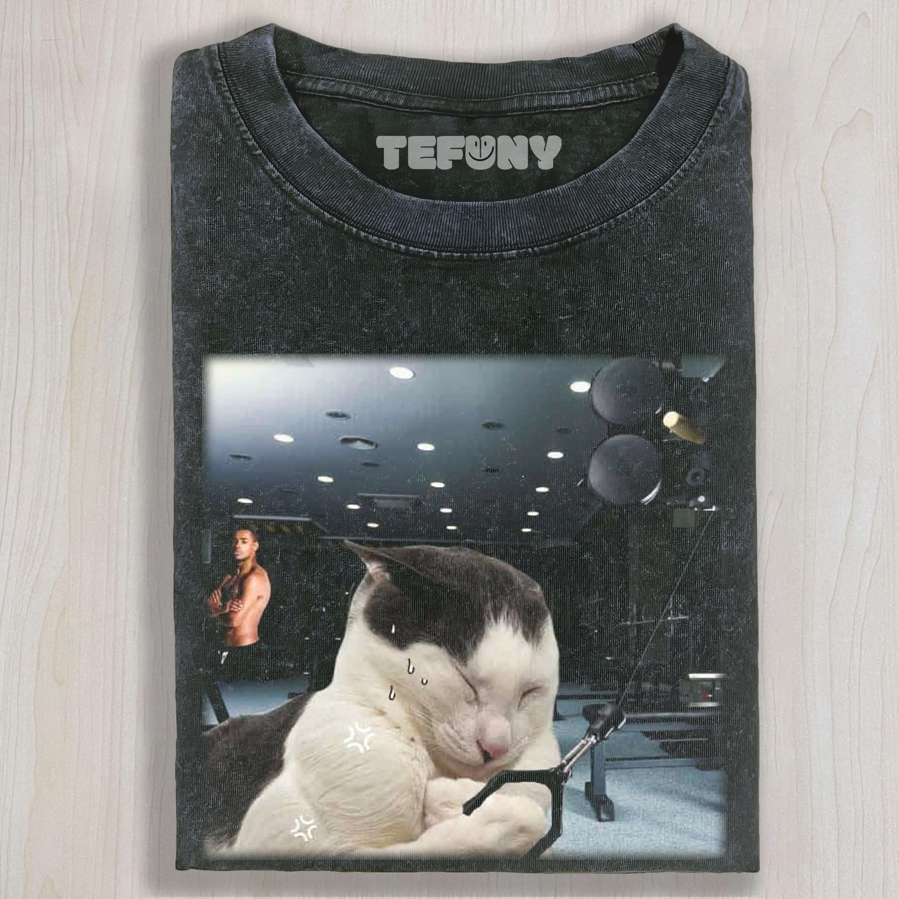 FITNESS CAT TEE & SWEAT & HOOD