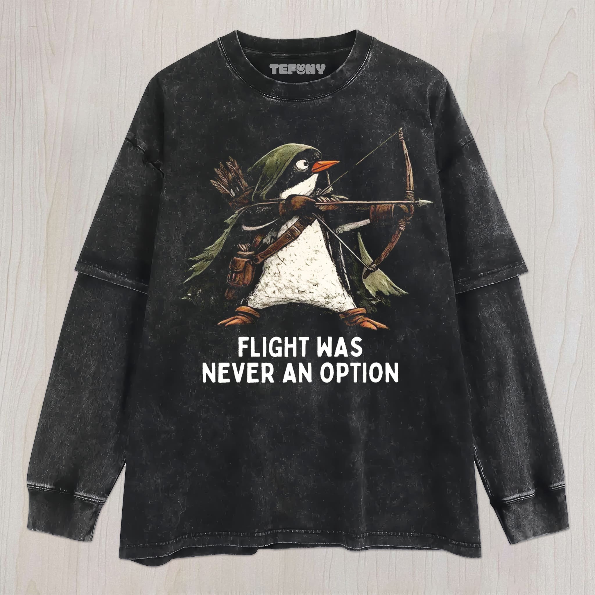 FLIGHT WAS NEVER AN OPTION UNISEX TEE, TANK TOP, LAYERED LS, SWEATSHIRT & HOODIE
